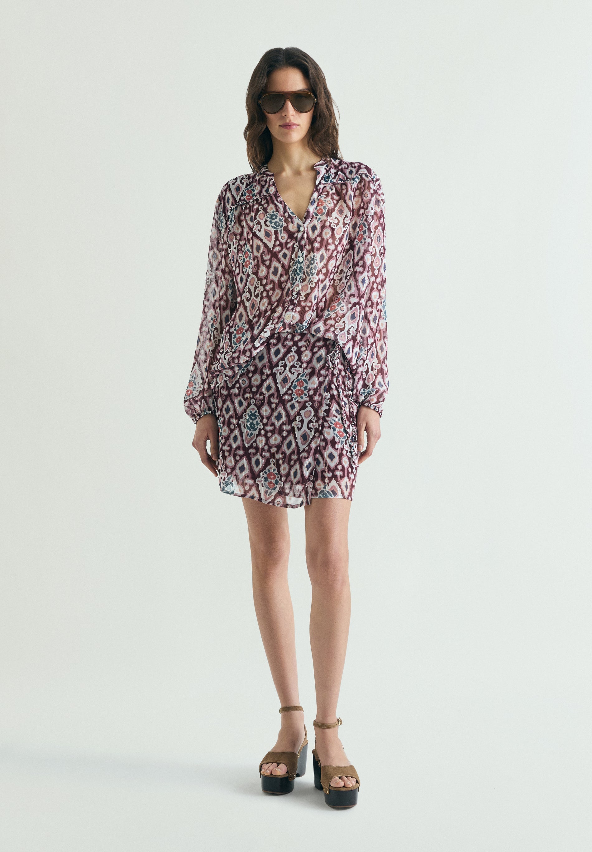 PRINTED MINI SKIRT