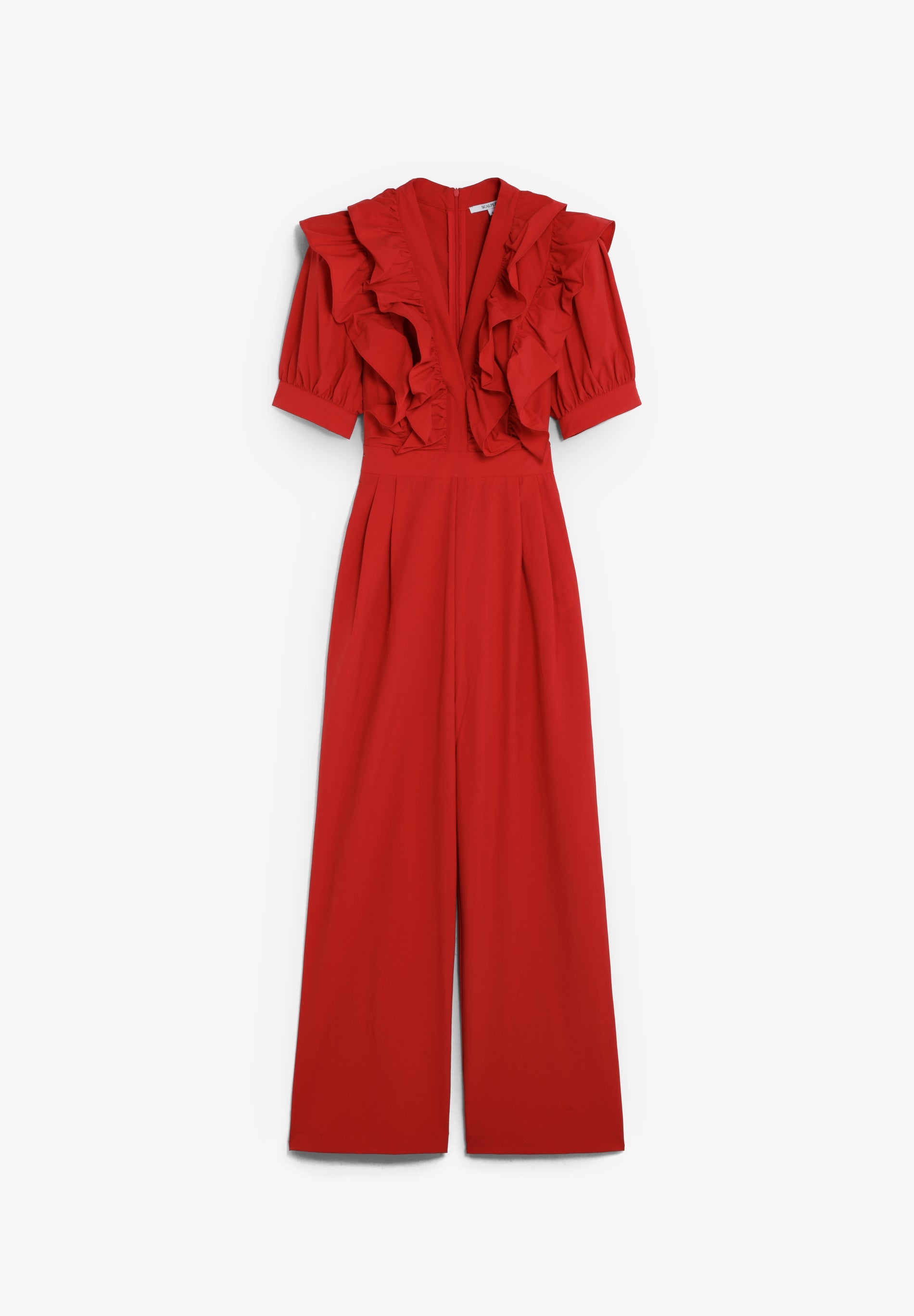LONG JUMPSUIT WITH RUFFLES