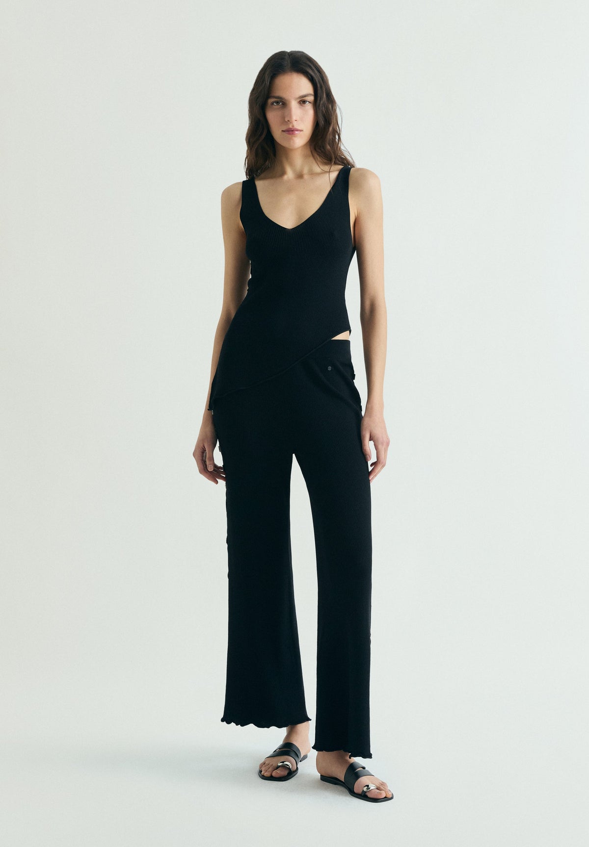 KNIT TROUSERS WITH SIDE APPLIQUÉS