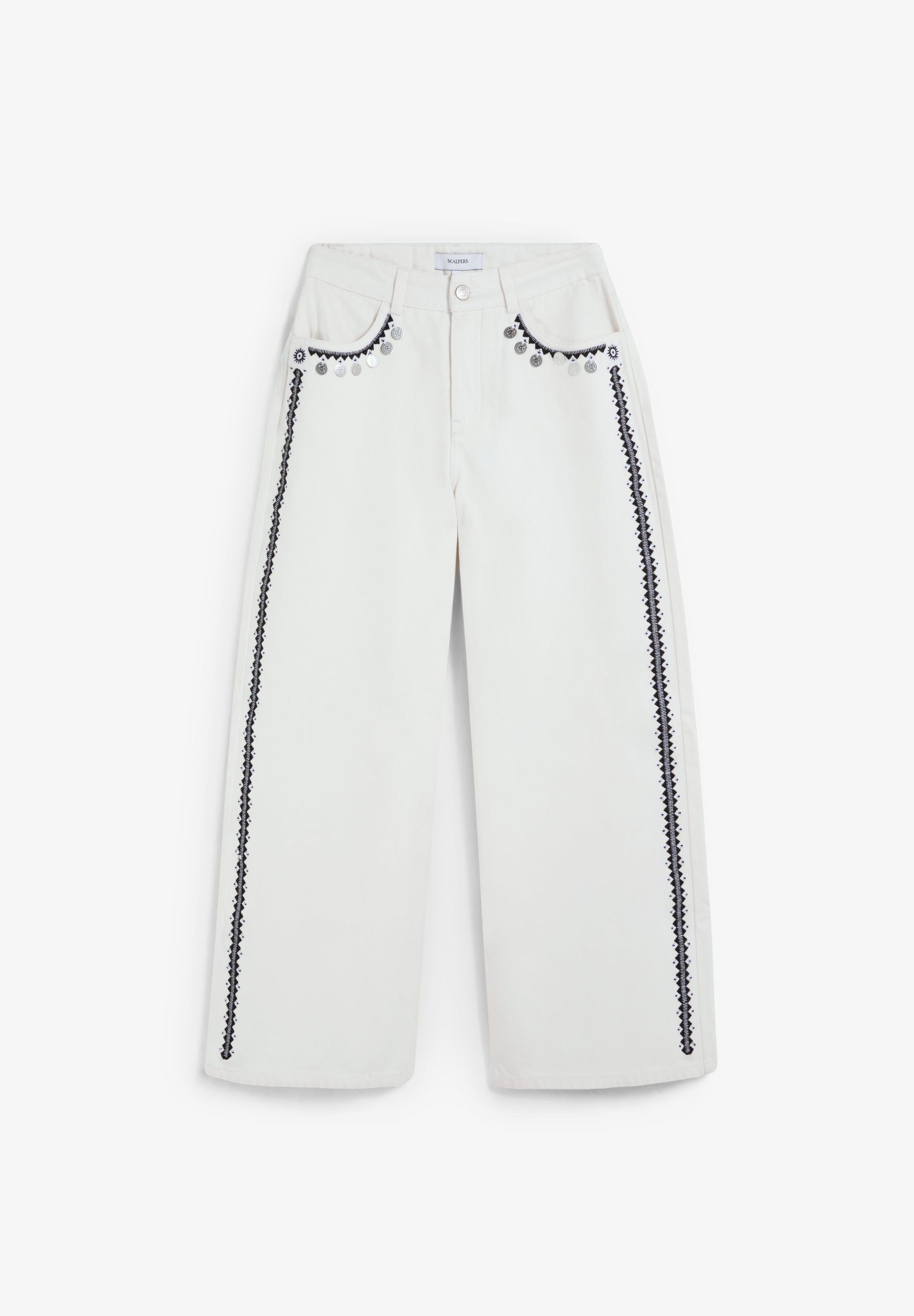 JEANS BORDADO CONTRASTE - Scalpers