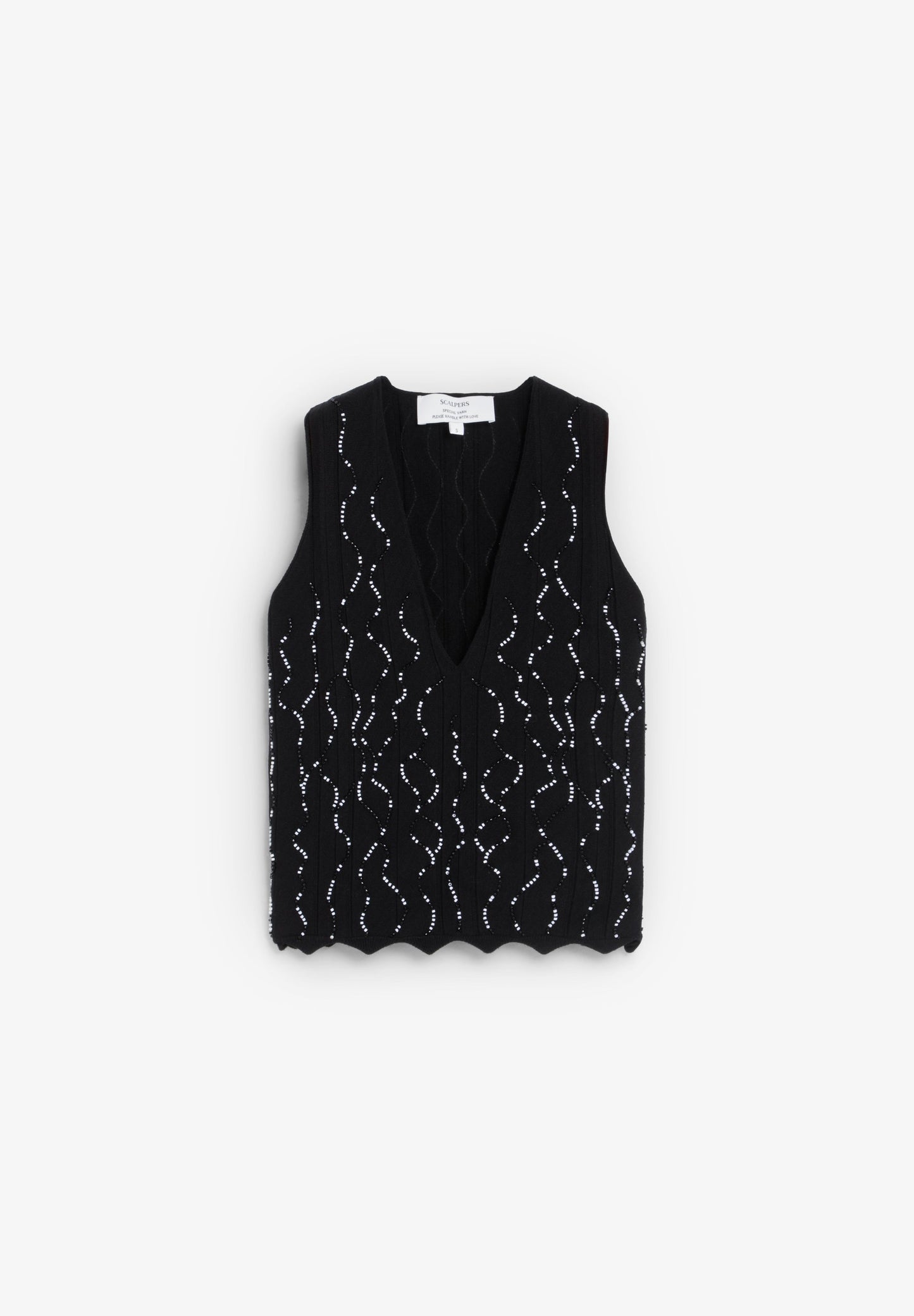 SCBEADS KNIT TOP