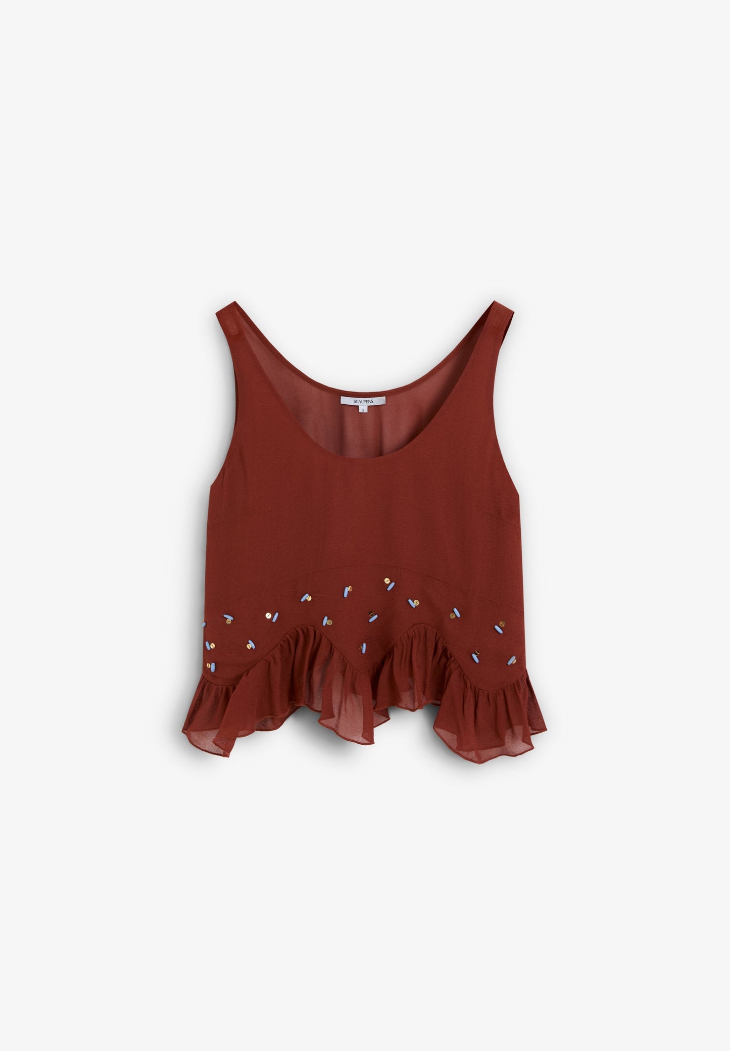 FLOWING TOP WITH APPLIQUÉS