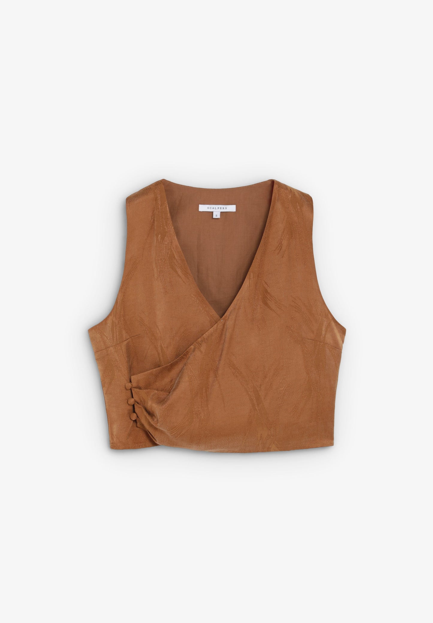 JACQUARD CROSSOVER TOP