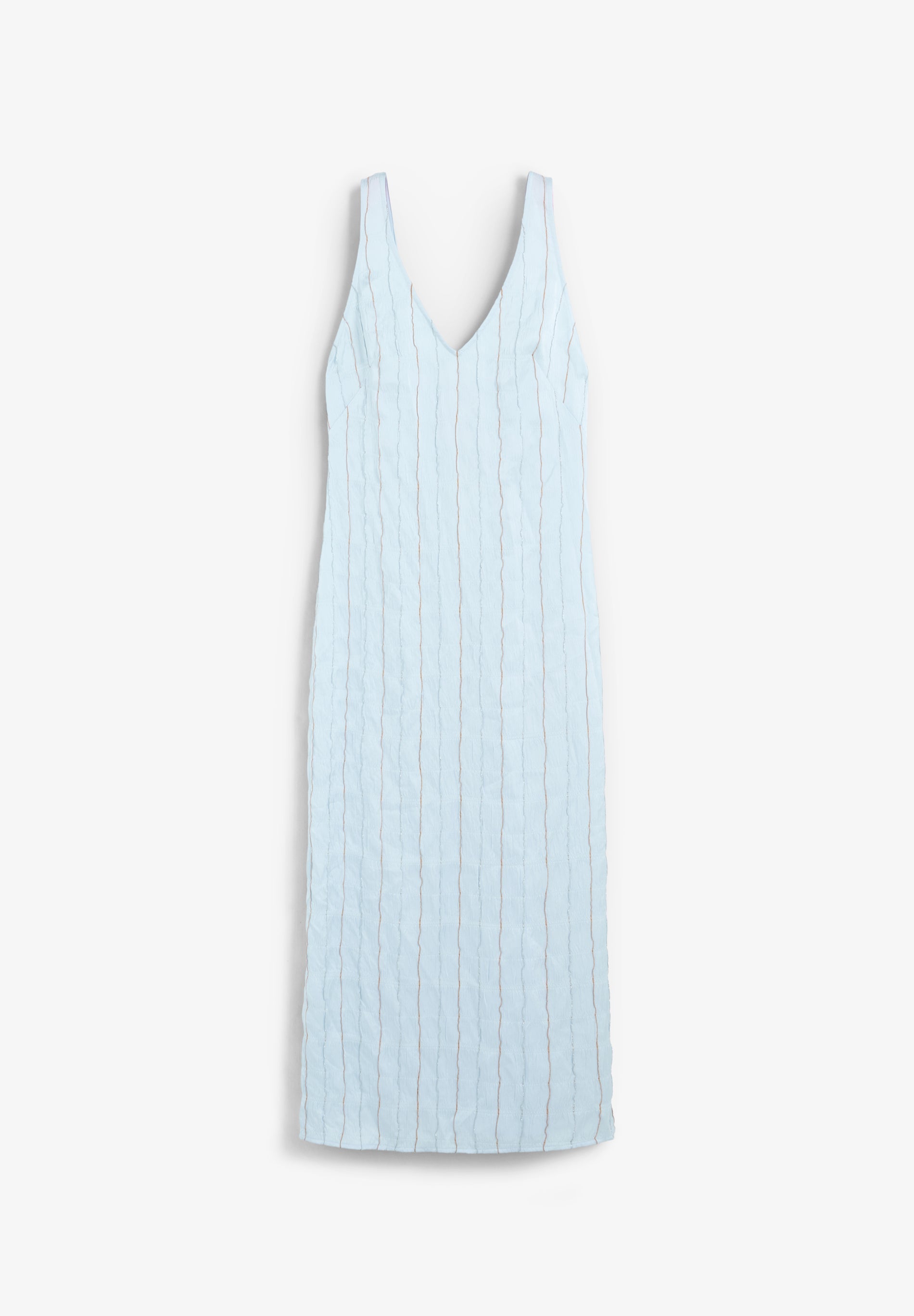 TEXTURED MIDI DRESS