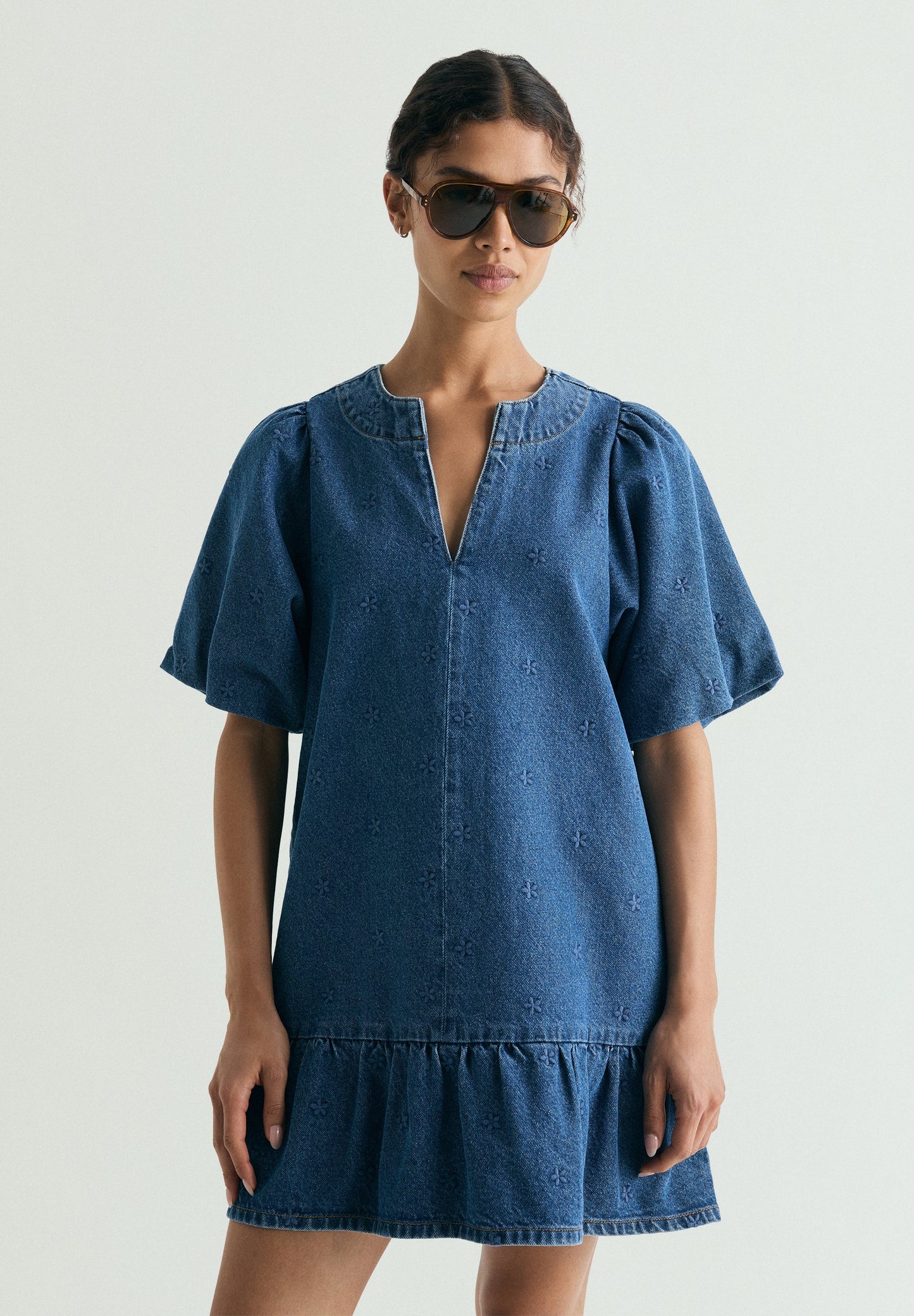 DENIM MINI DRESS