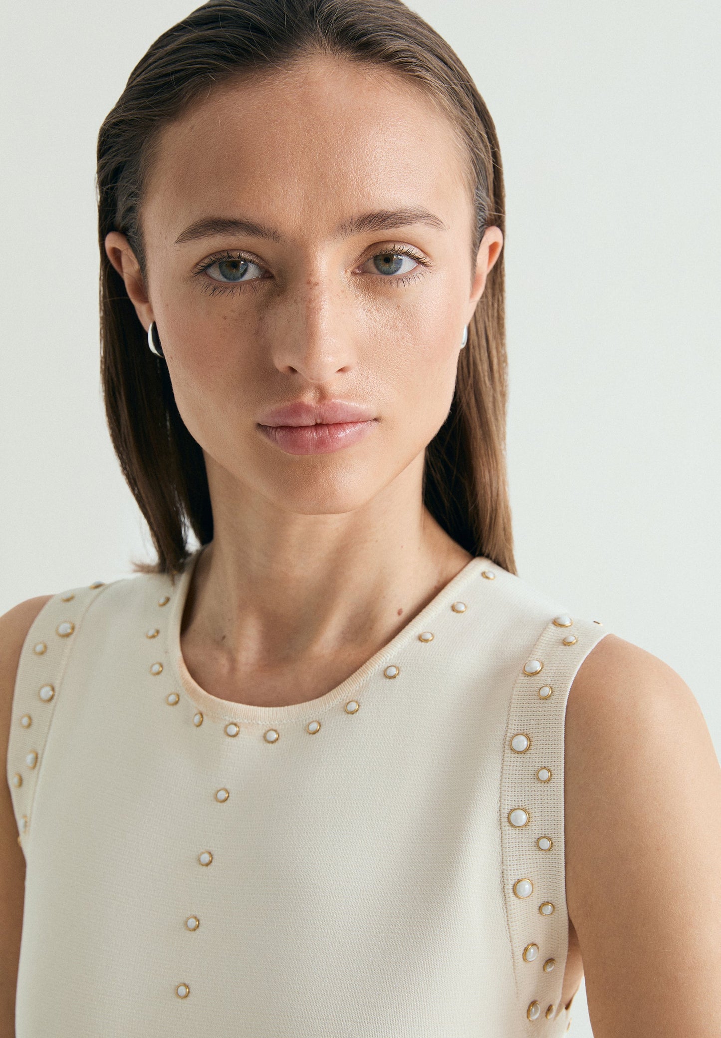 STUDDED MIDI DRESS