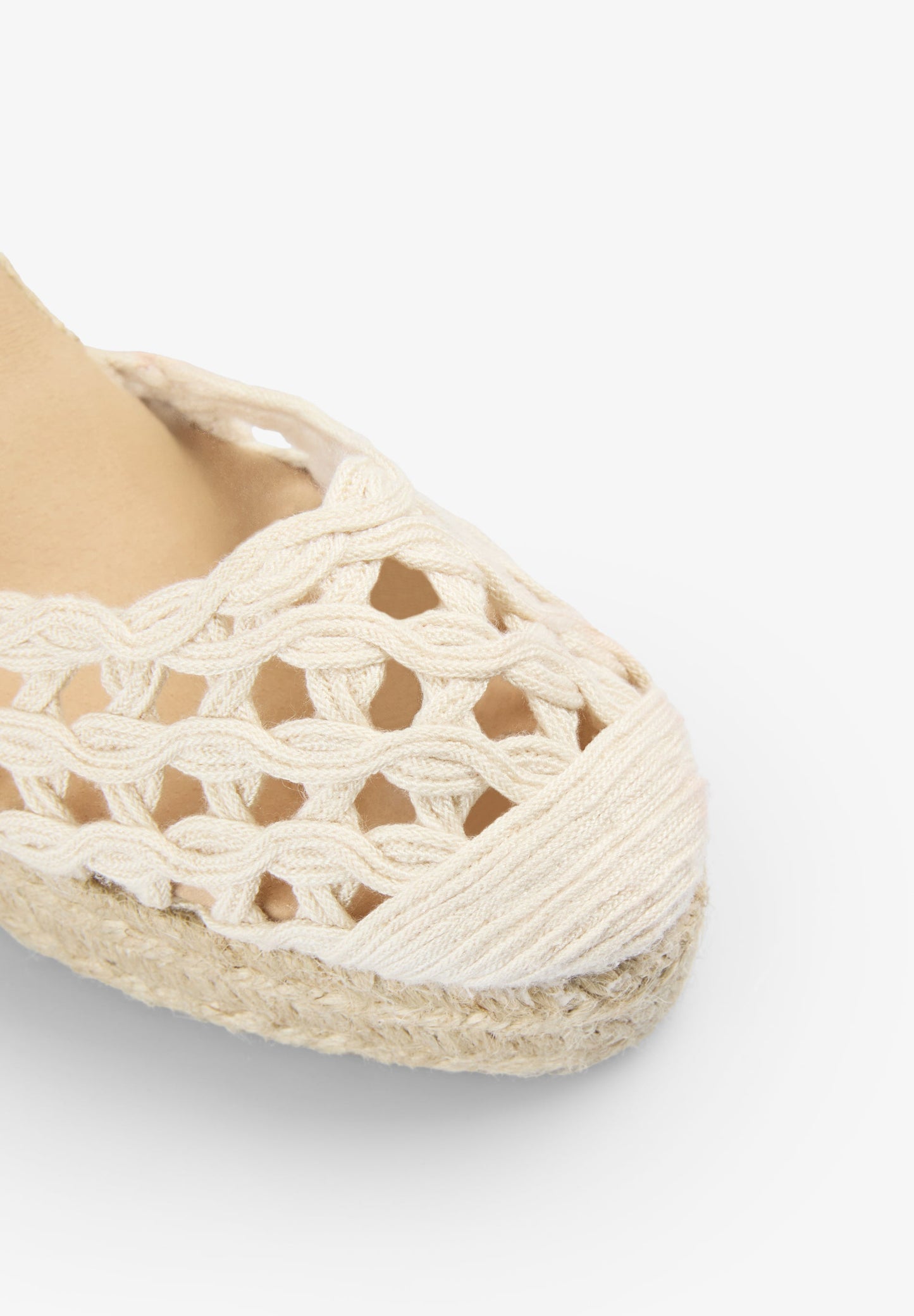 SANDALS WITH BRAIDED ESPARTO GRASS WEDGE