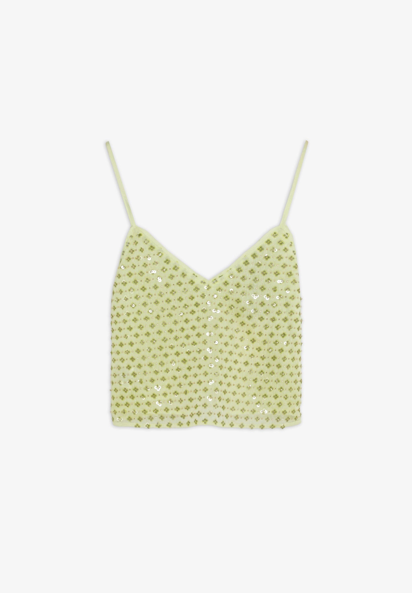 EMBROIDERED STRAPPY TOP