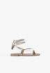 CROSSED STRAP SANDALS