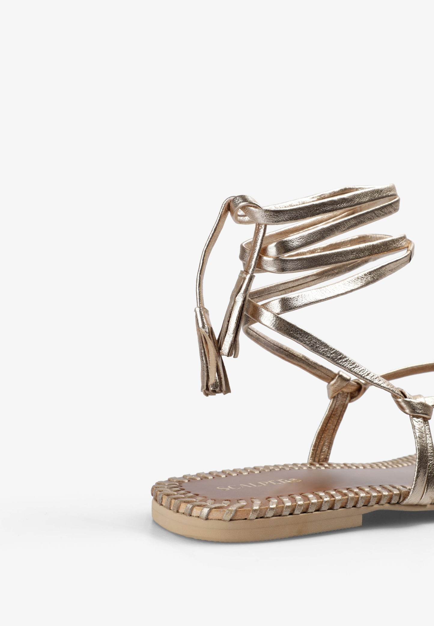 CROSSED STRAP SANDALS
