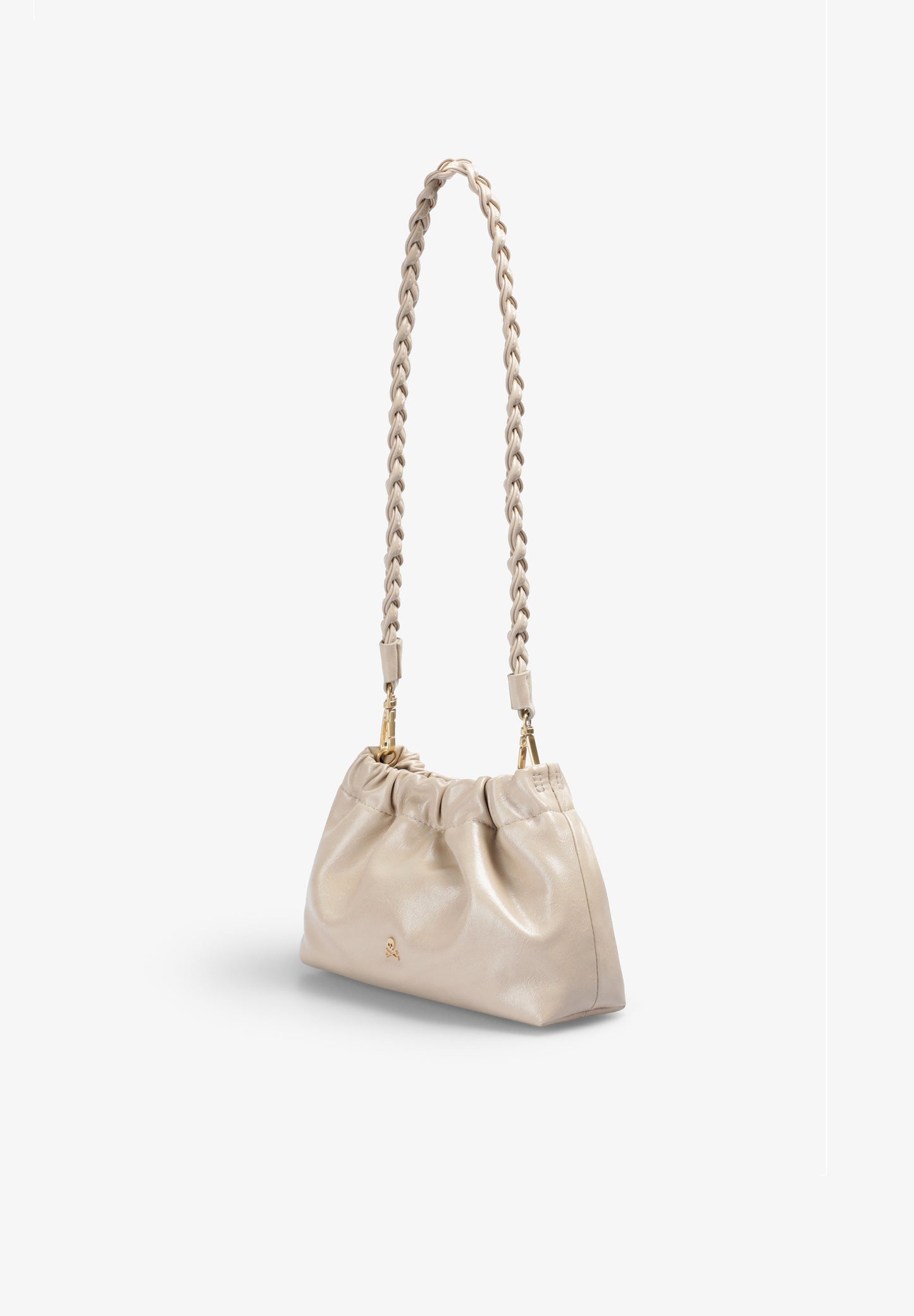 RUCHED CLUTCH BAG