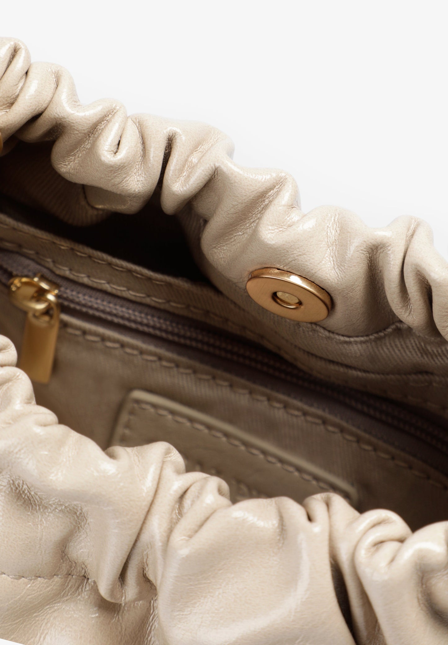 RUCHED CLUTCH BAG