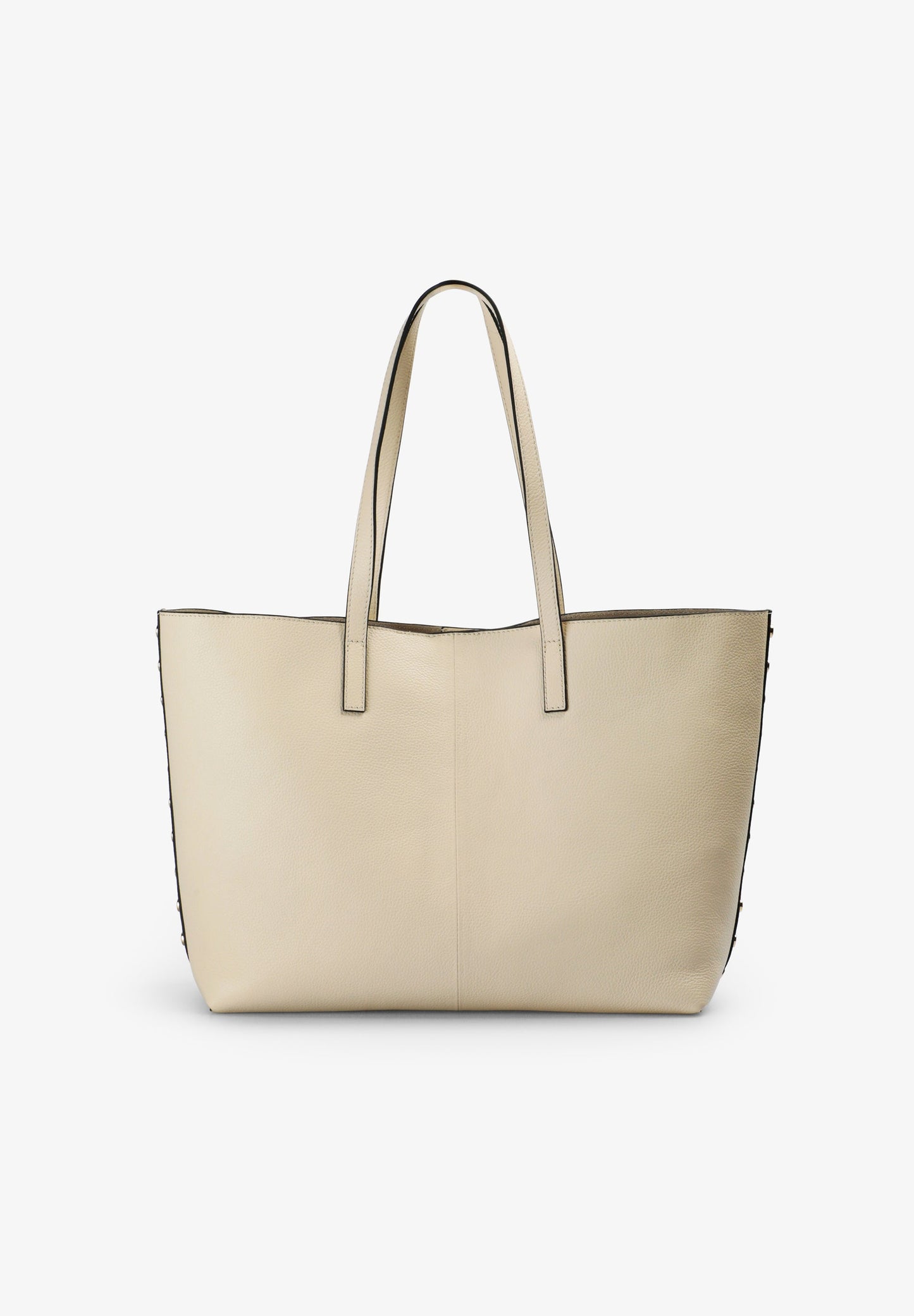 LEATHER TOTE BAG WITH APPLIQUÉS
