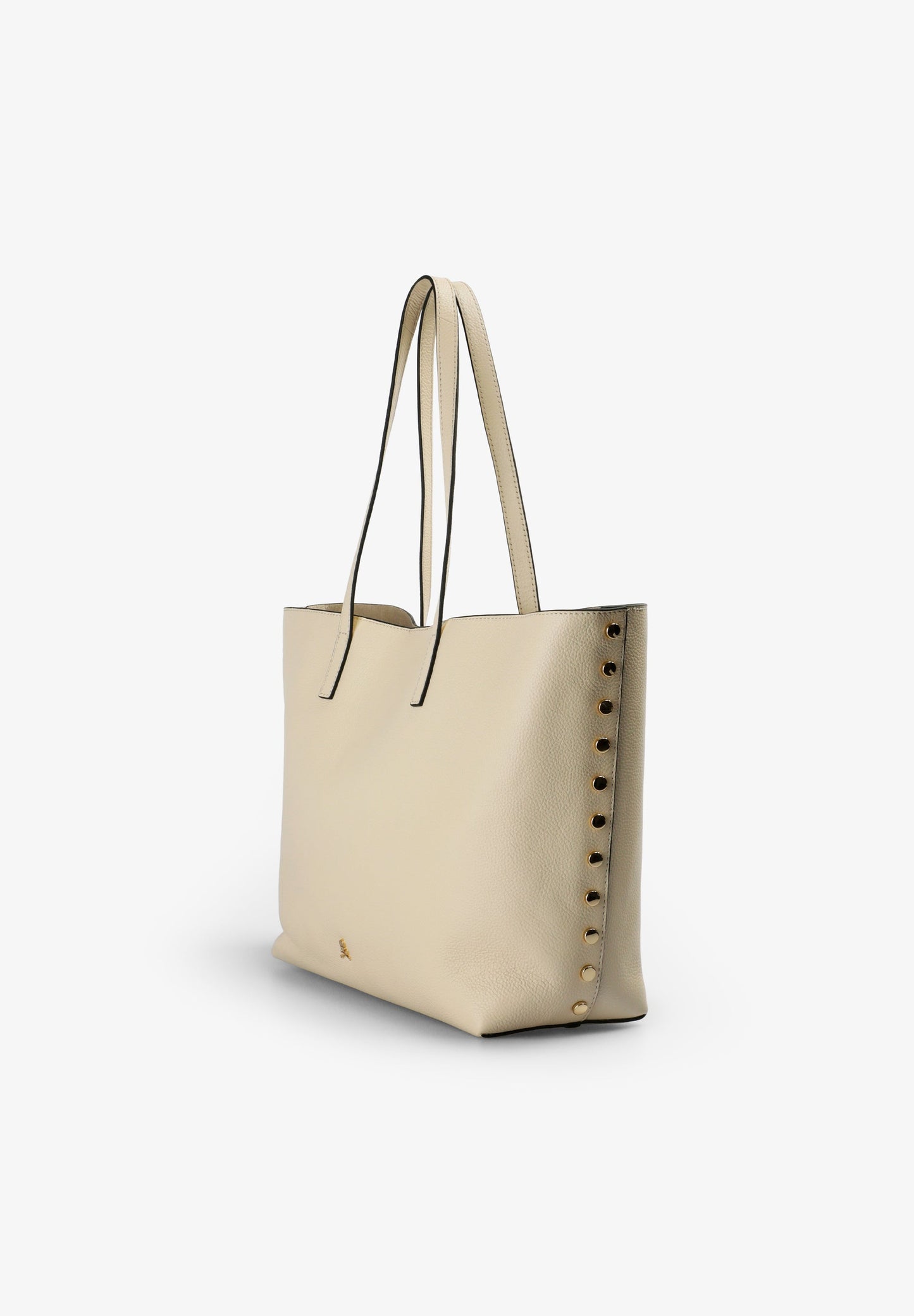 LEATHER TOTE BAG WITH APPLIQUÉS