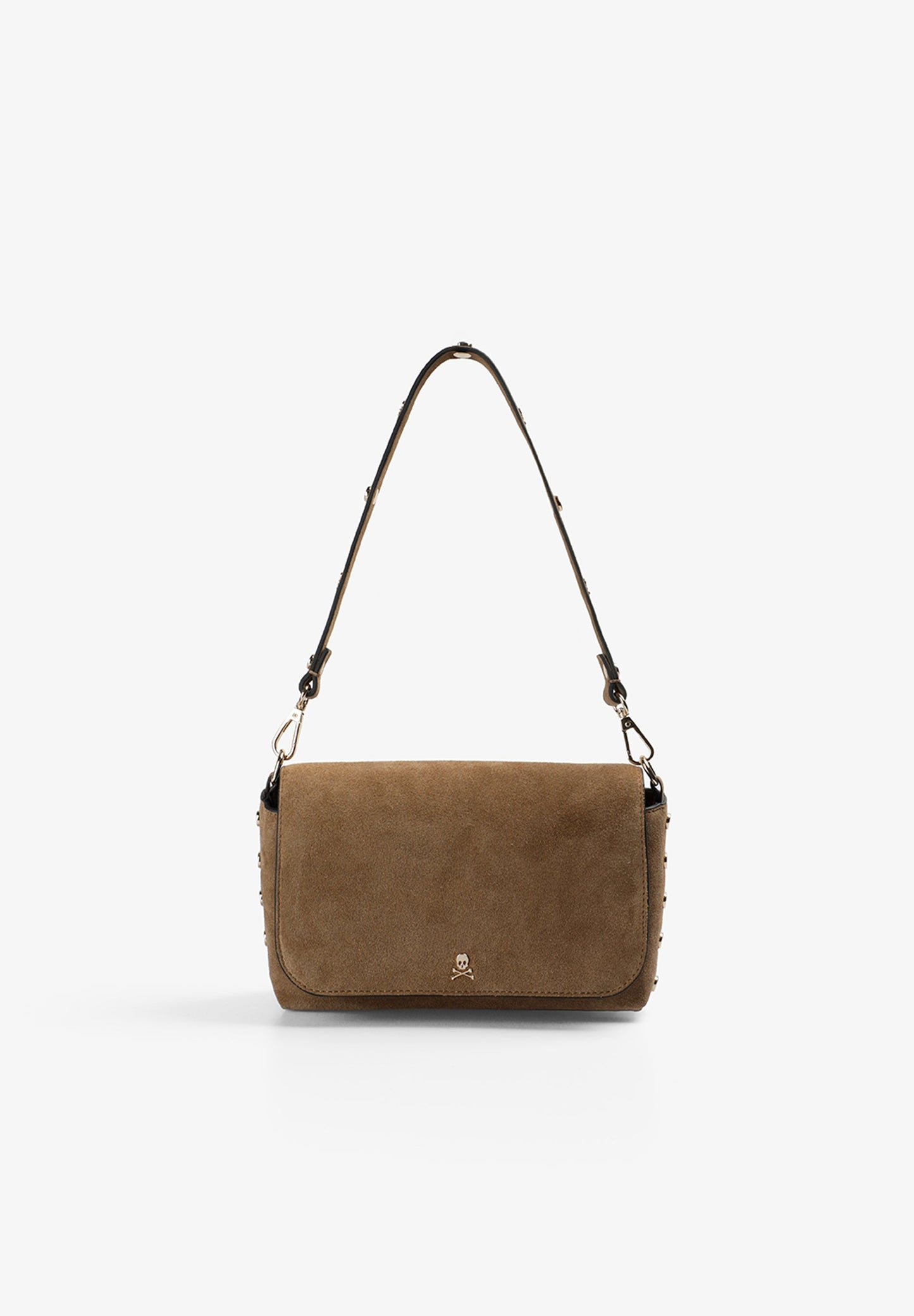 SUEDE CROSSBODY BAG WITH STUDS