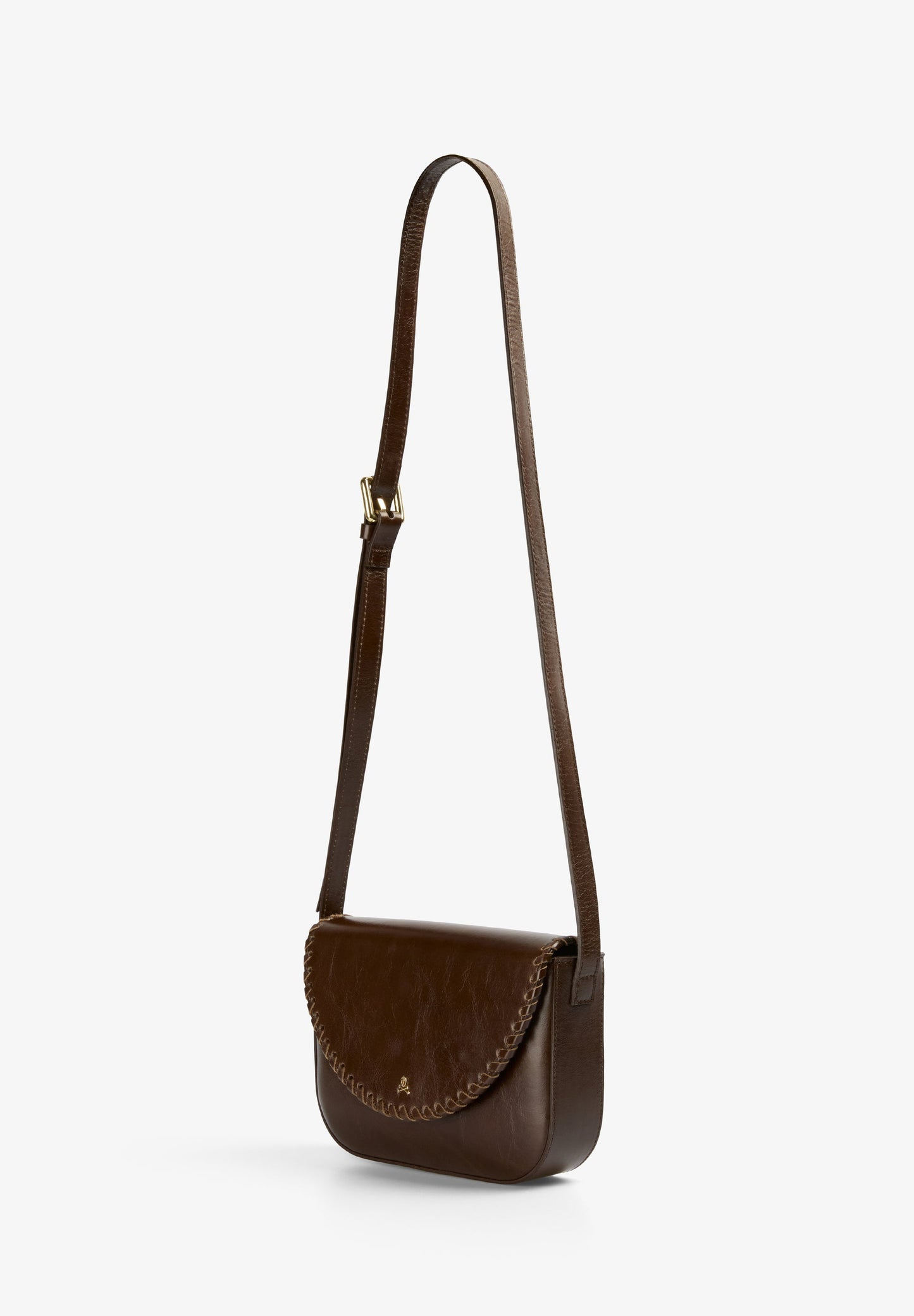BRAIDED LEATHER CROSSBODY BAG