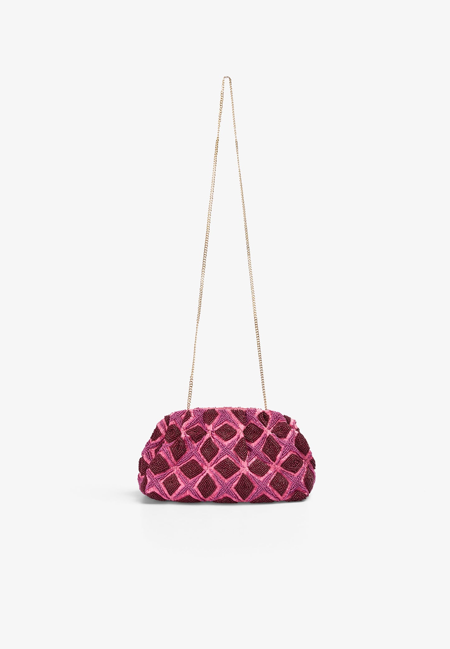 GEOMETRIC CLUTCH BAG