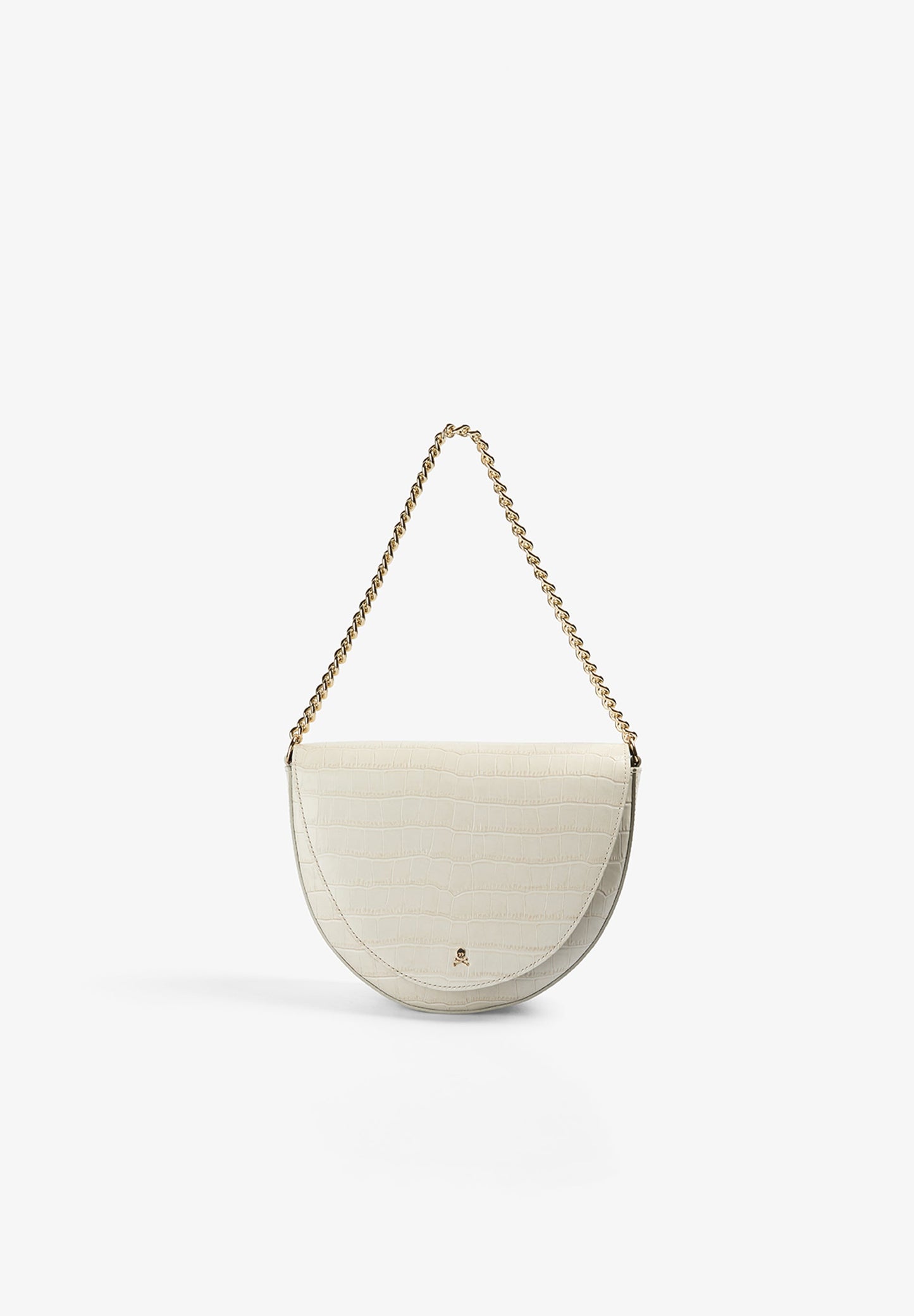 EMBOSSED LEATHER CROSSBODY BAG