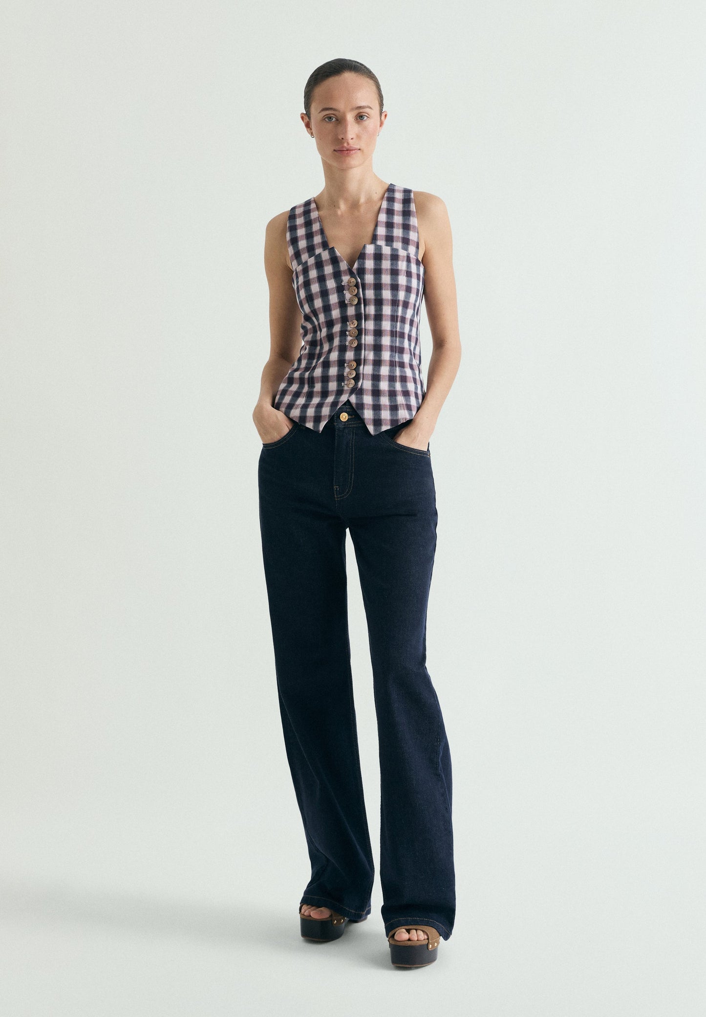 GINGHAM WAISTCOAT