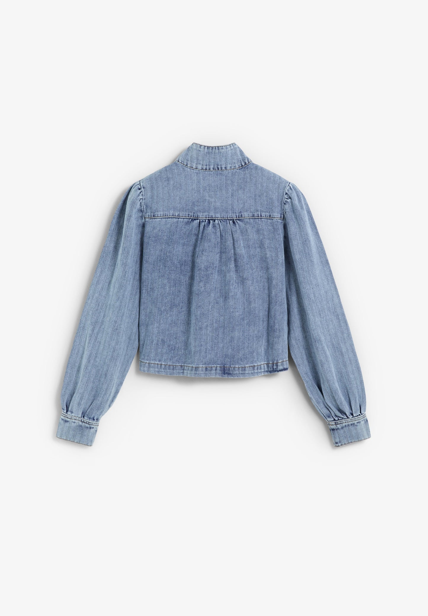 PUFF SLEEVE DENIM JACKET