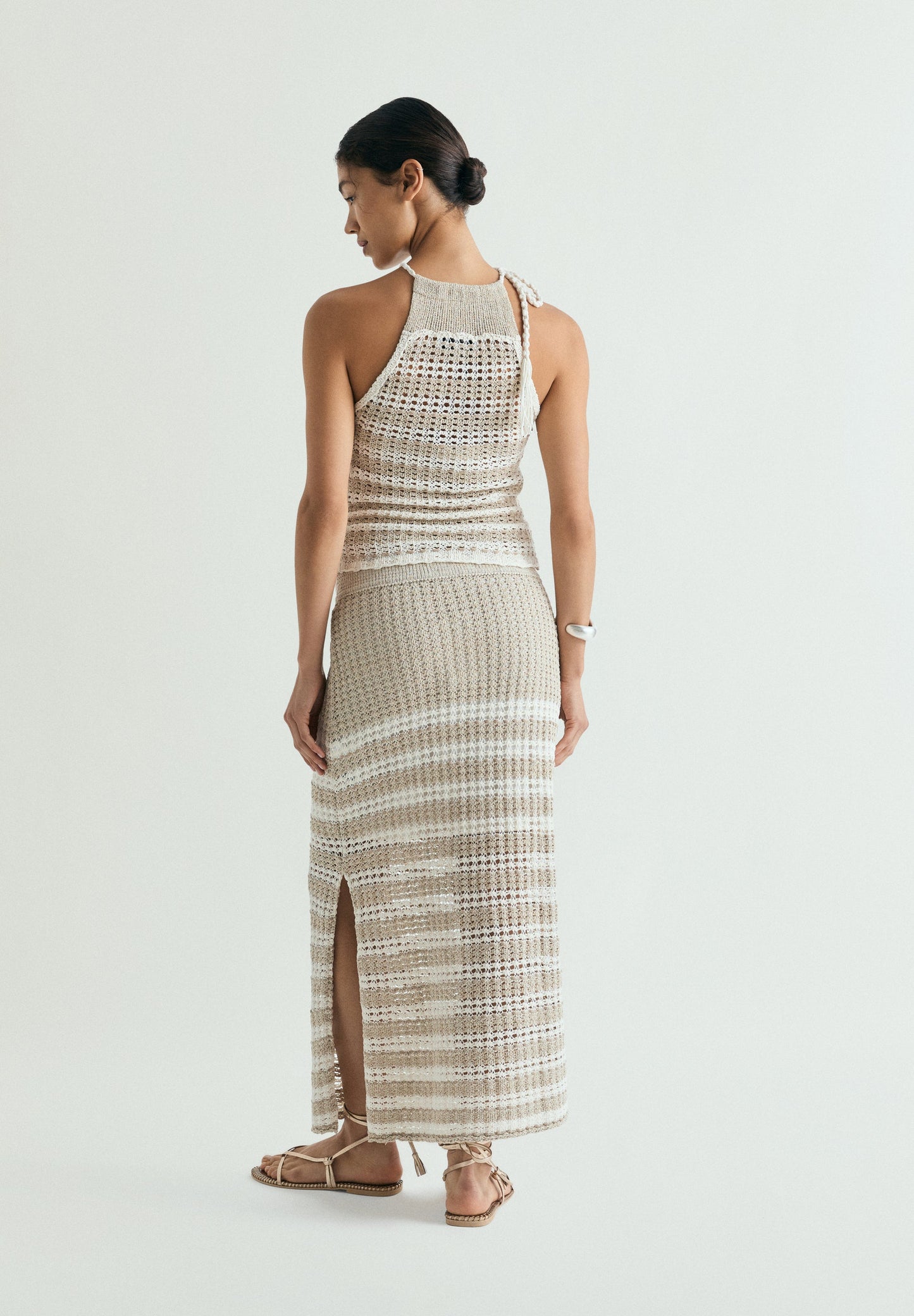 SCCROCHET STRIPES SKIRT