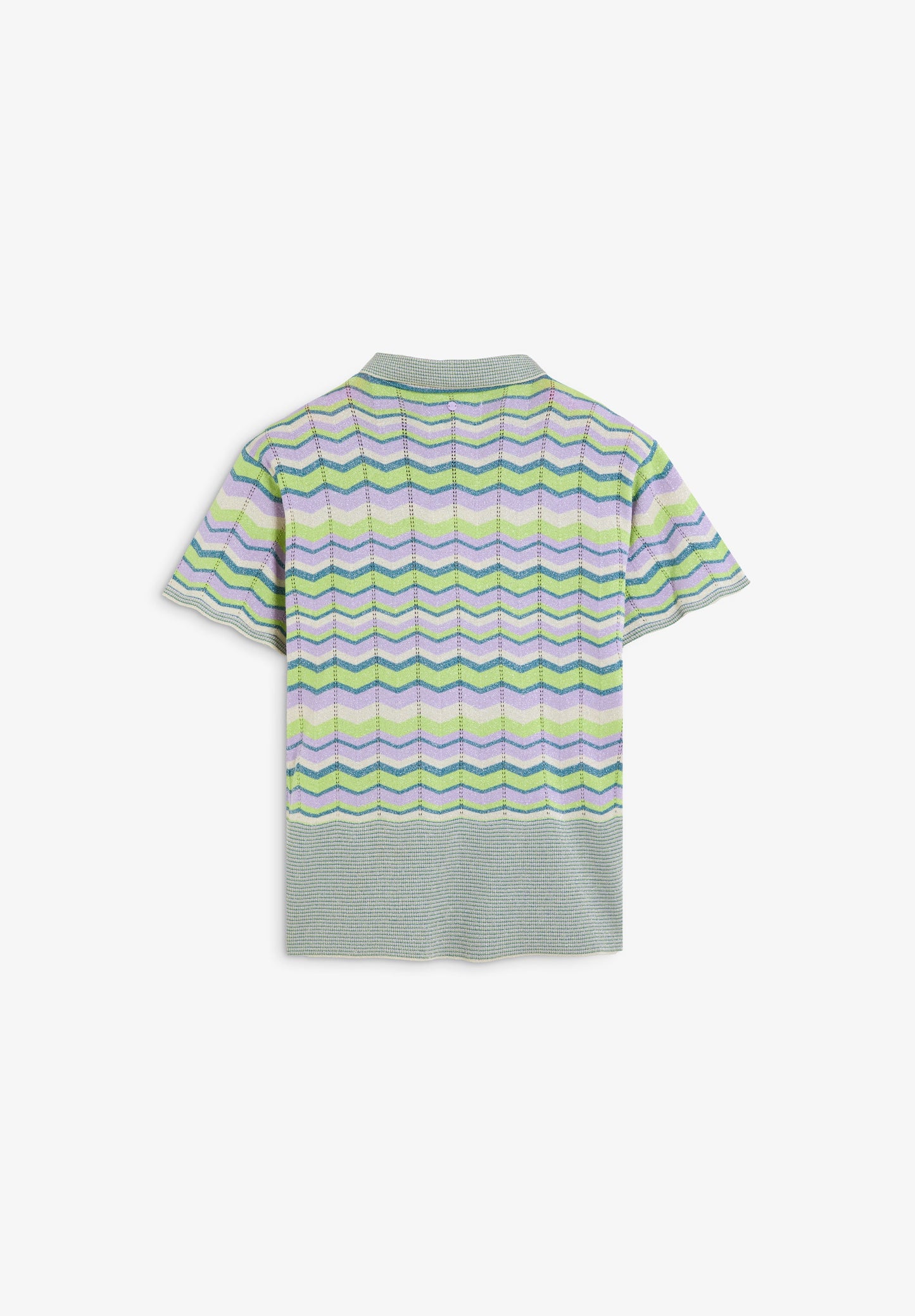 LUREX KNIT POLO SHIRT