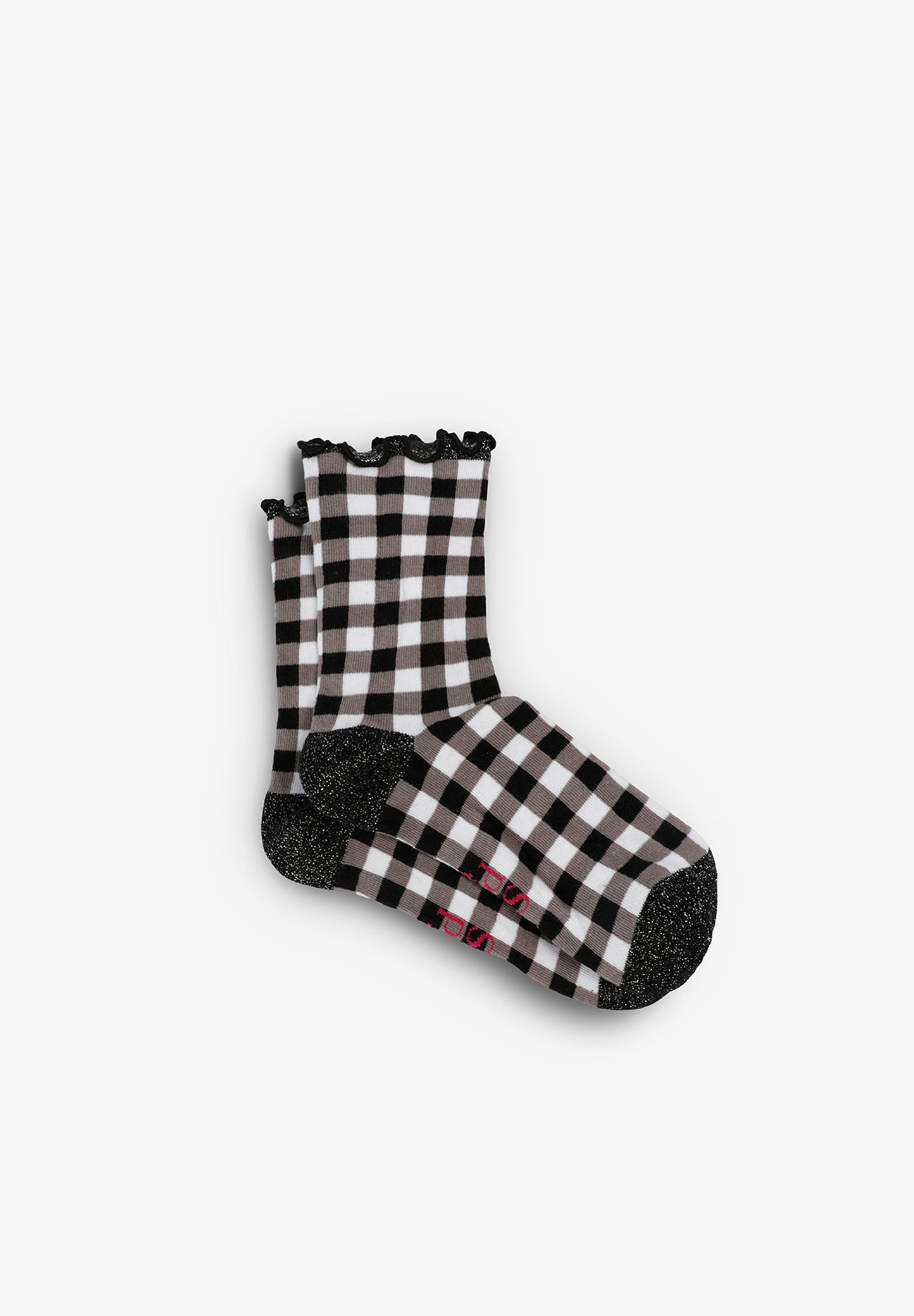 GINGHAM ANKLE SOCKS