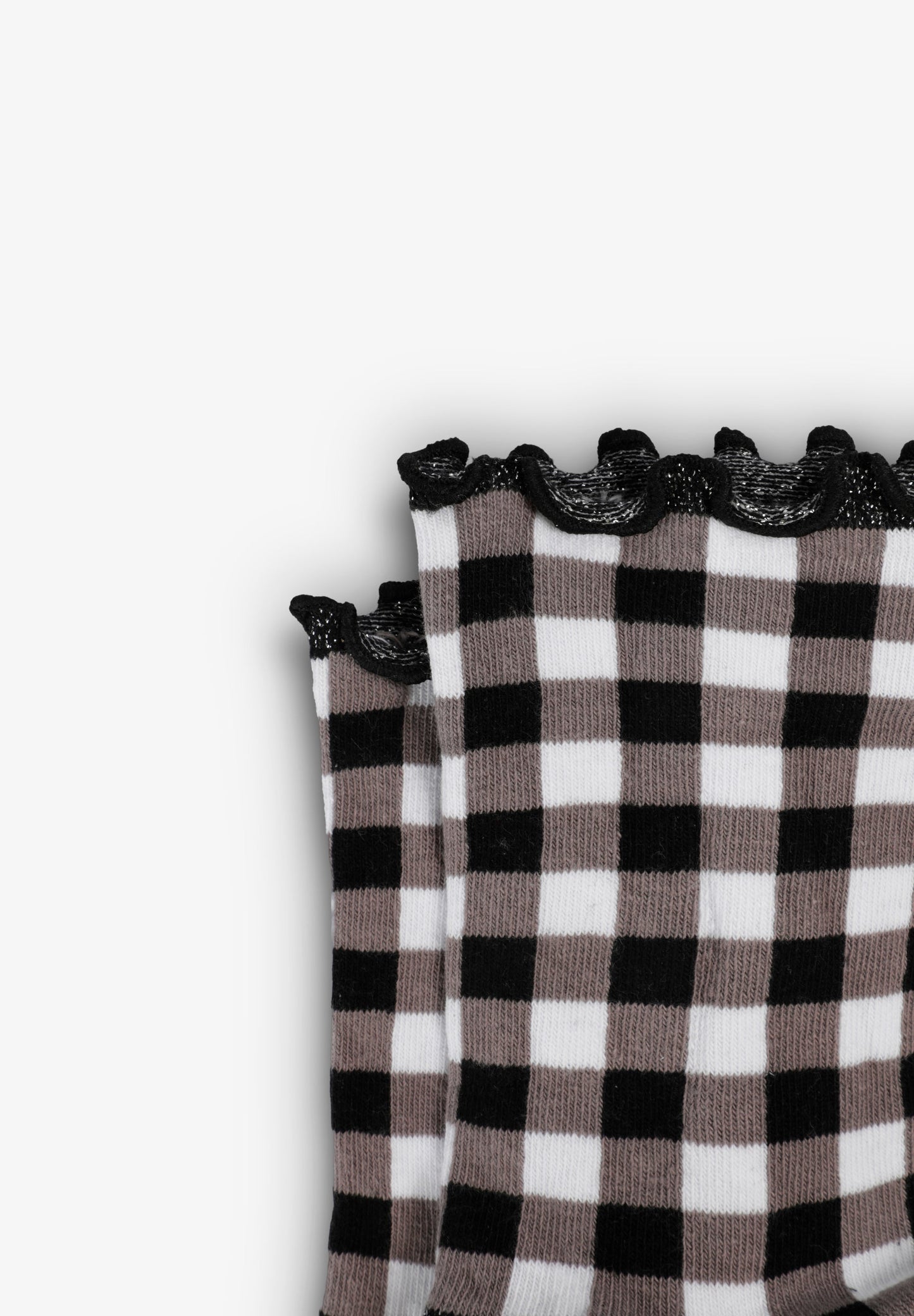 GINGHAM ANKLE SOCKS