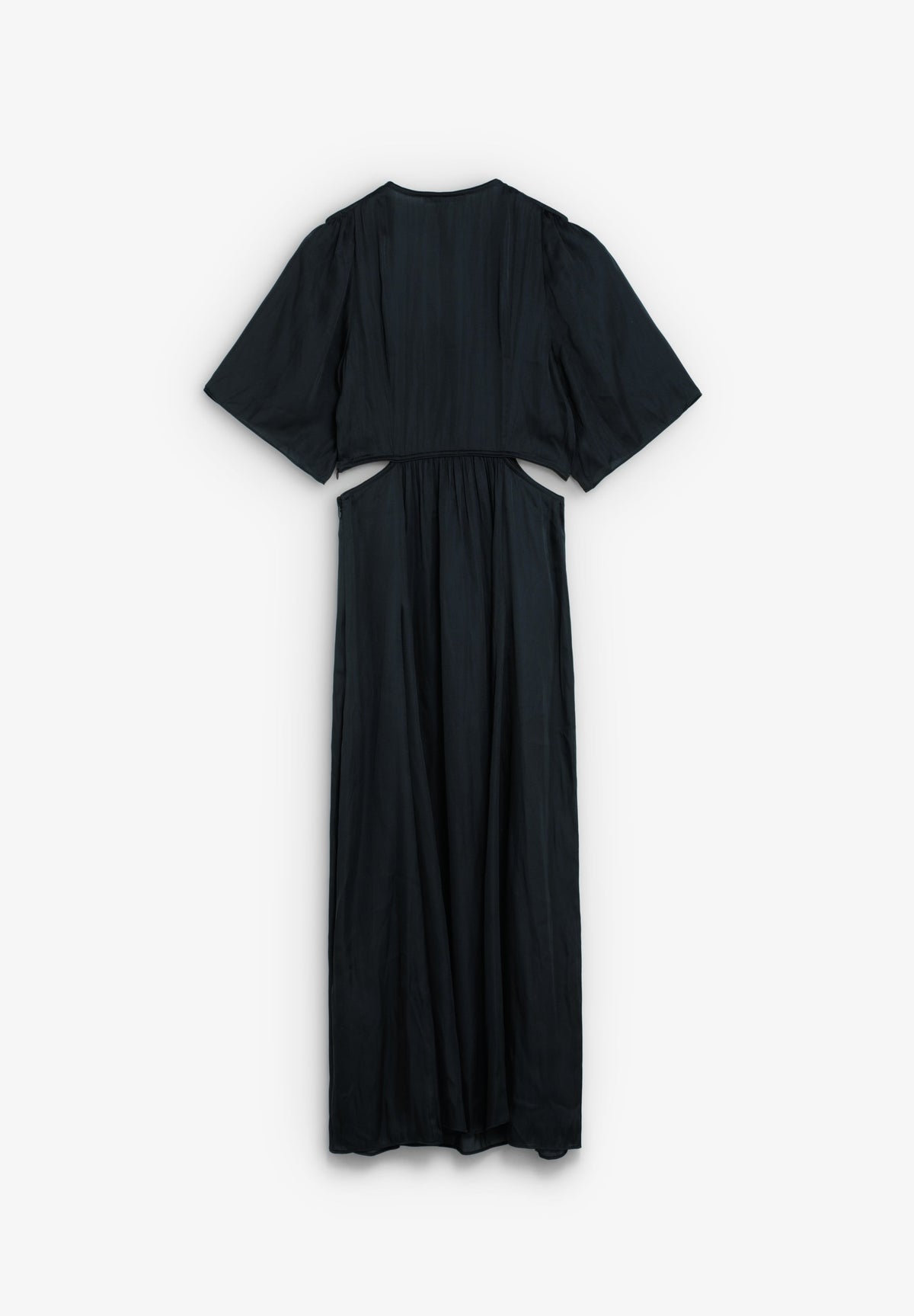 SATIN DRESS WITH CUT-OUTS