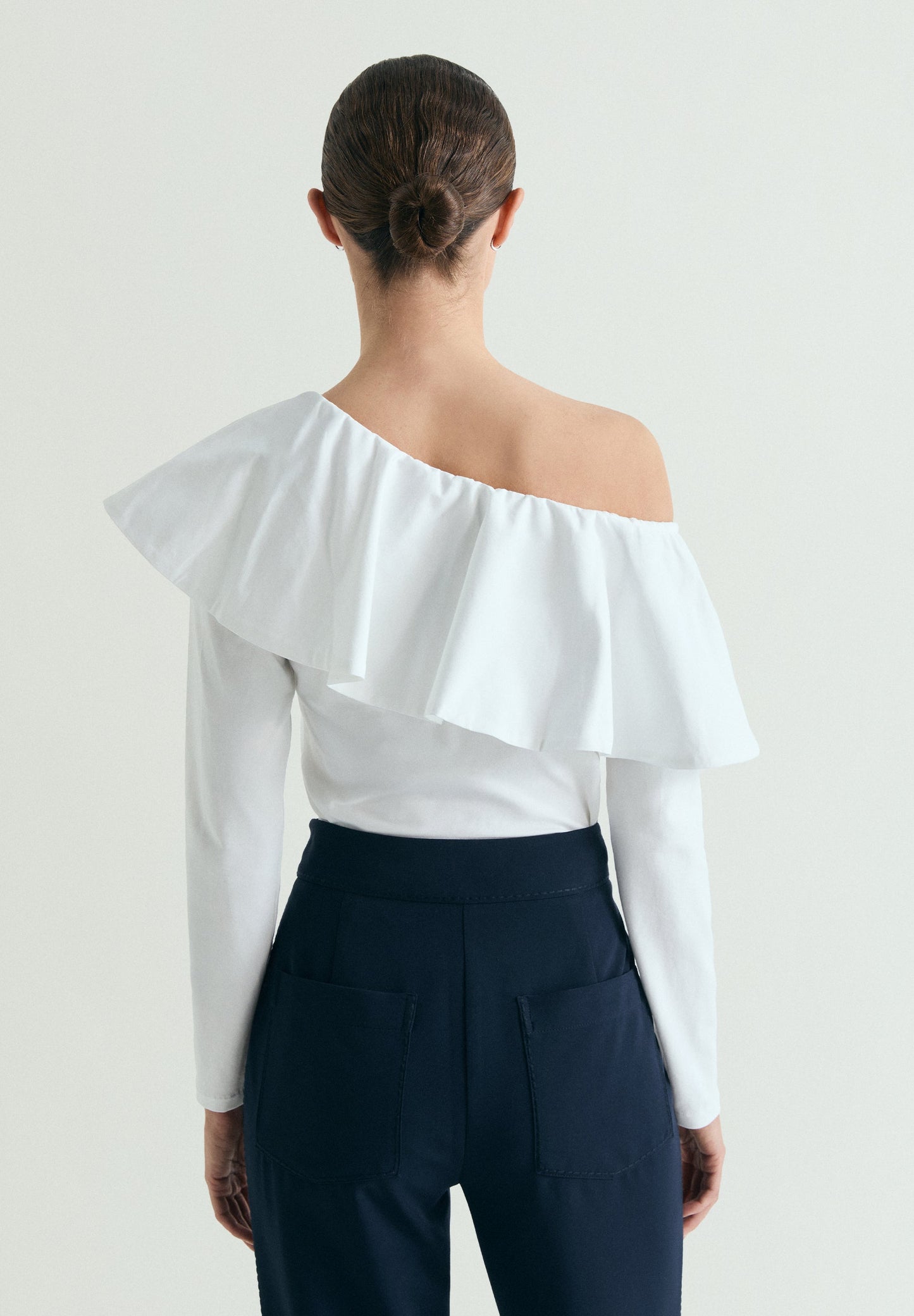 RUFFLED ASYMMETRIC TOP
