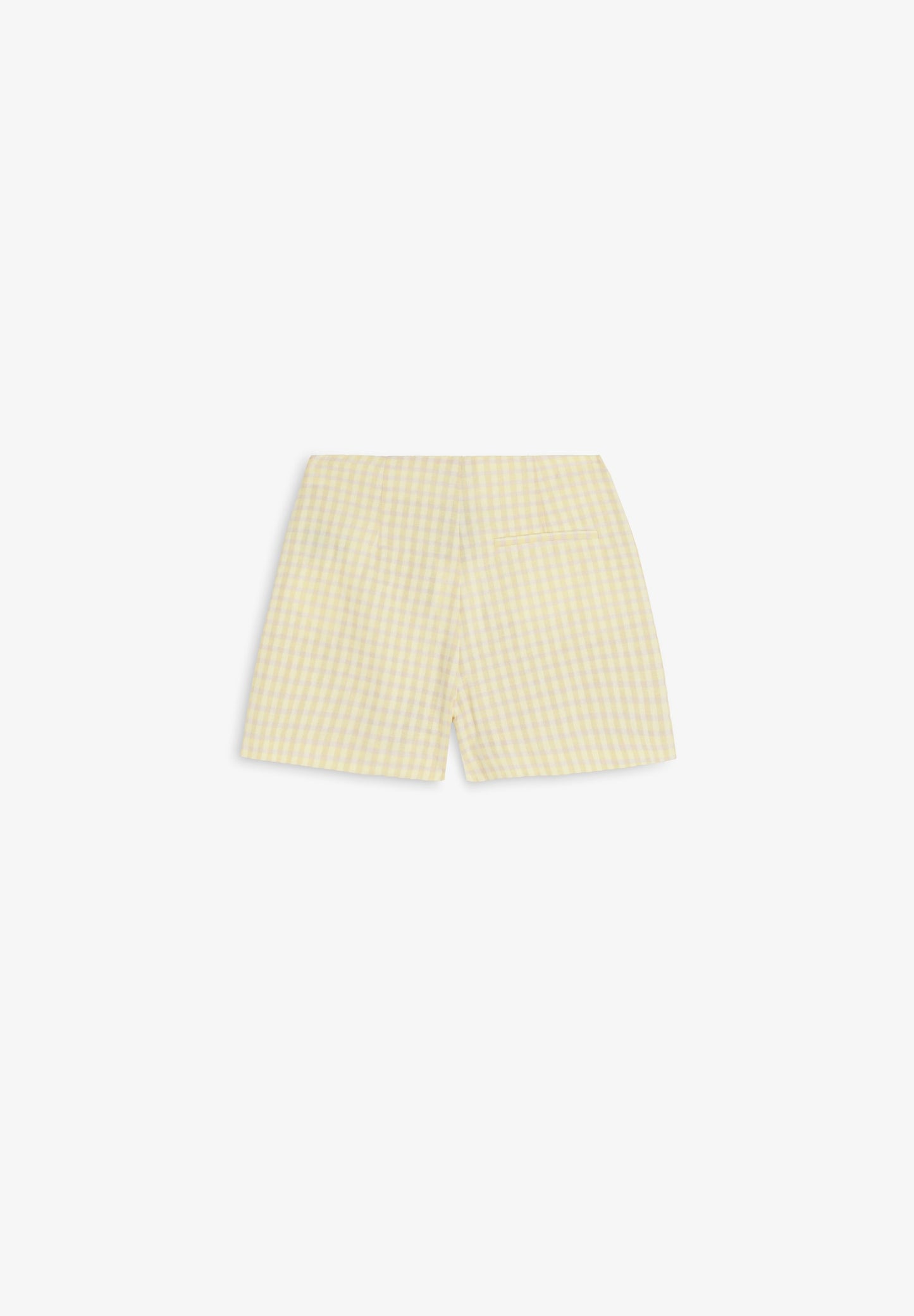 GINGHAM SKORT WITH BUTTONS