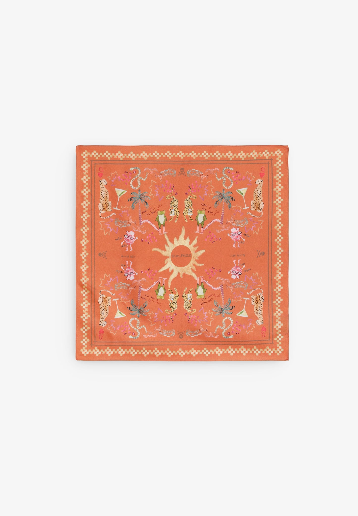 100% SILK PRINTED HANDKERCHIEF