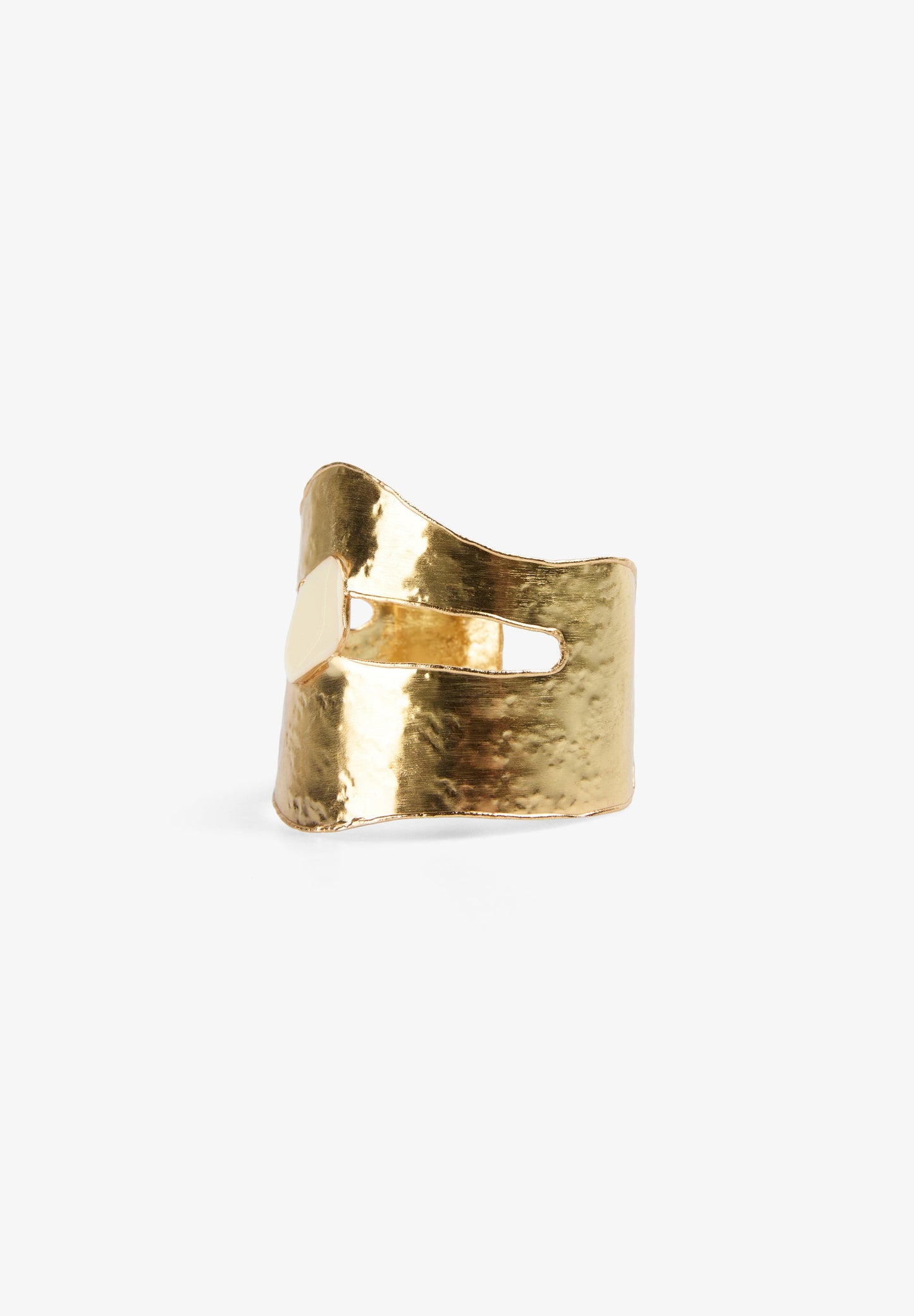 TEXTURED GOLD TONE BRACELET