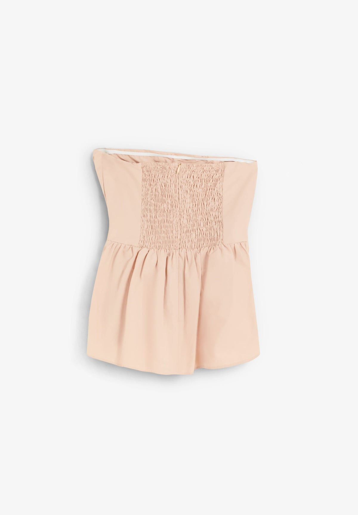 DRAPED TAFFETA TOP