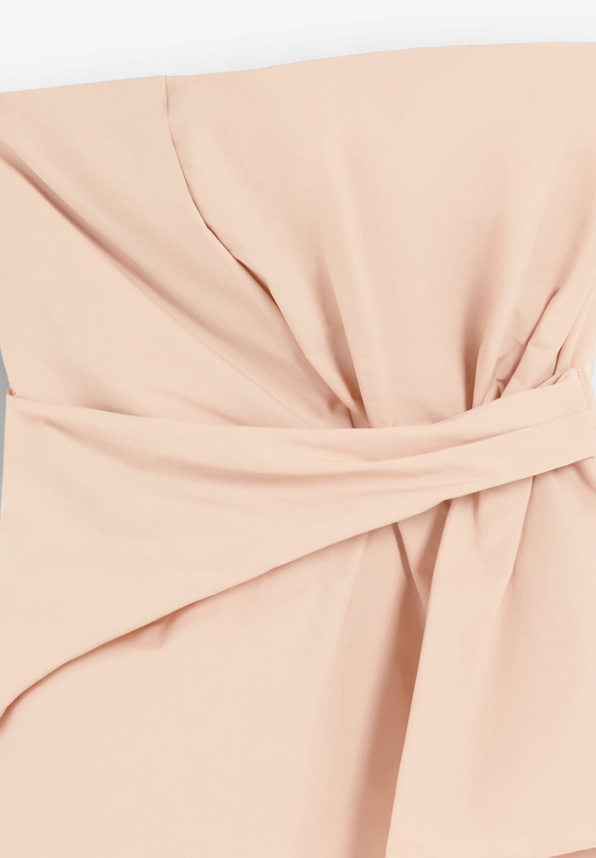 DRAPED TAFFETA TOP