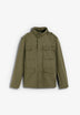 MILITARY JACKET WITH CONCEALED HOOD
