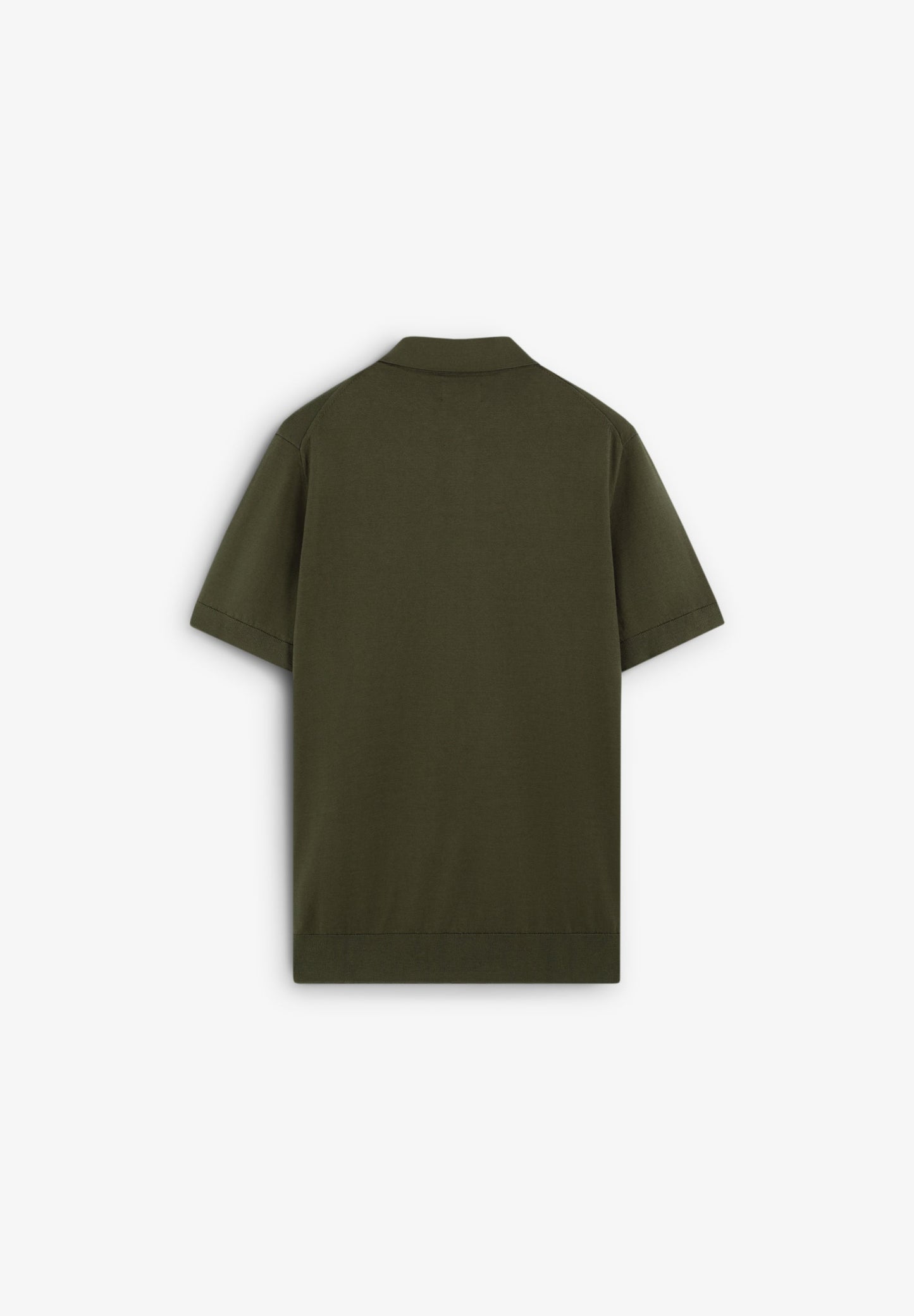 FINE-KNIT SKULL POLO SHIRT