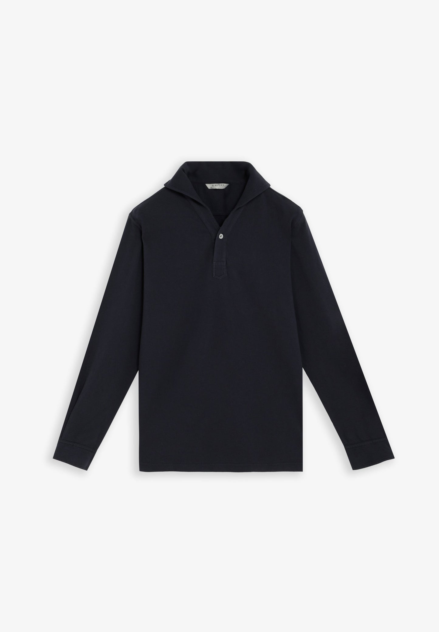 LONG SLEEVE COTTON POLO SHIRT