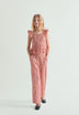 RELAXED FIT GINGHAM TROUSERS