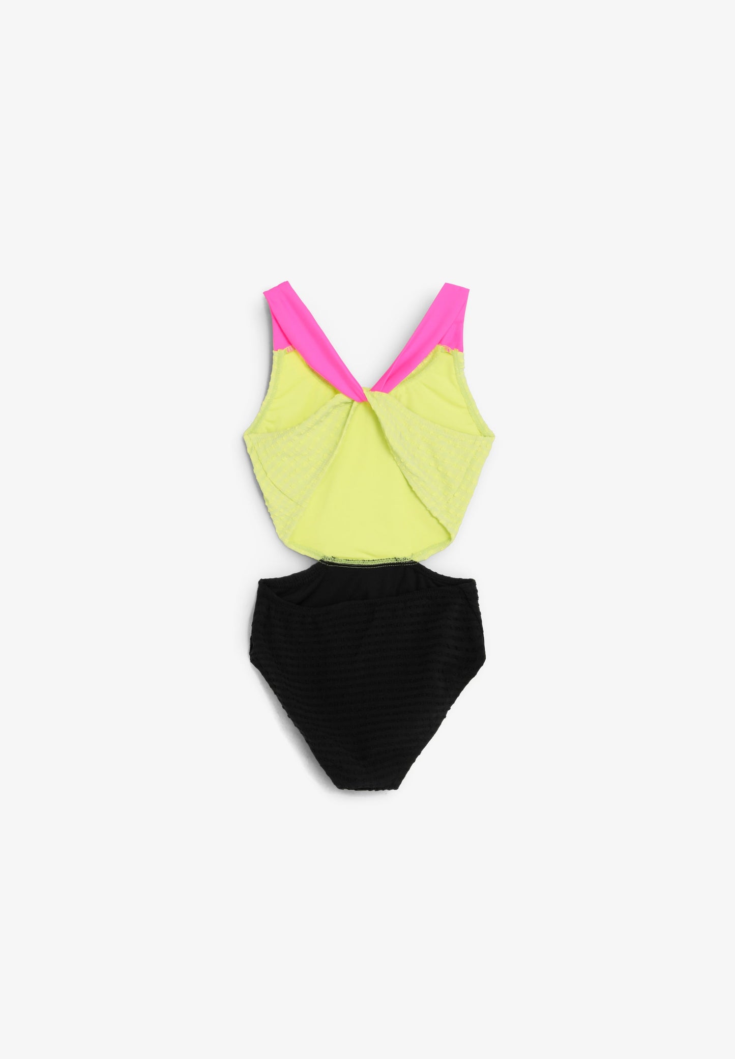 CONTRAST THREE-TONE SWIMSUIT
