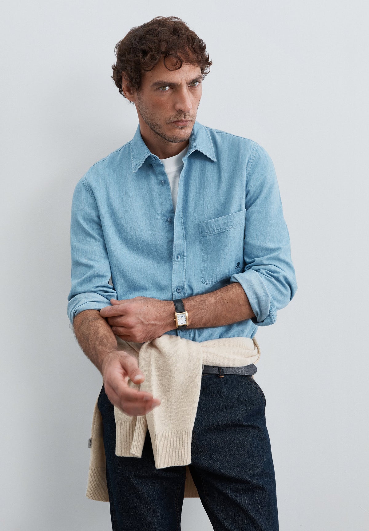 SCDENIM POCKET BD SHIRT