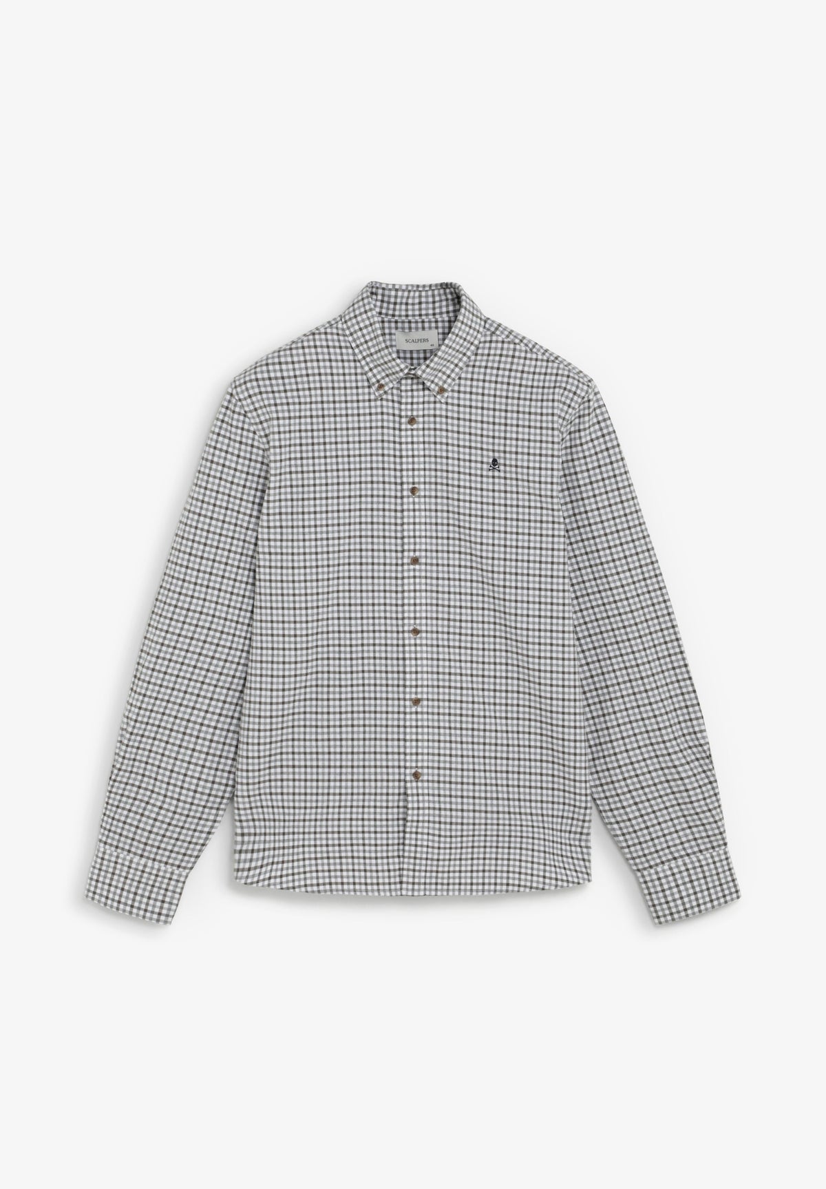 CHECK SHIRT WITH A BUTTON-DOWN COLLAR