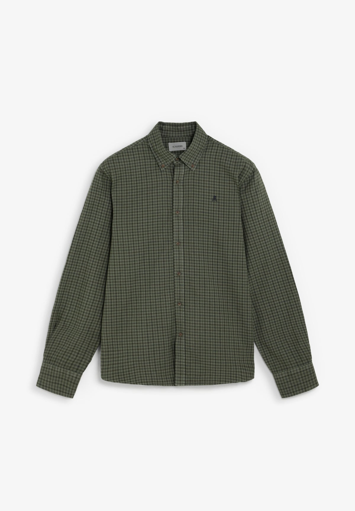 CHECK SHIRT WITH A BUTTON-DOWN COLLAR