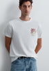 SCFLOWERS EMB TEE