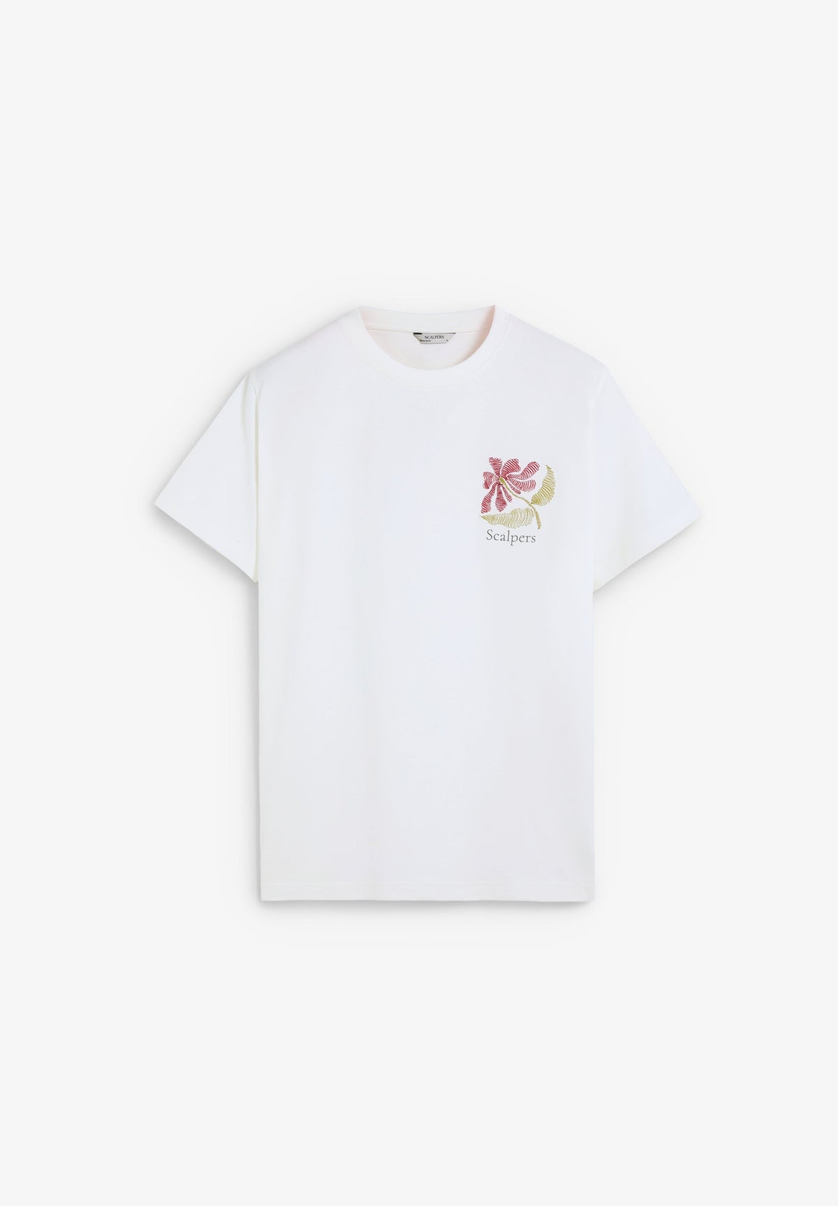 SCFLOWERS EMB TEE
