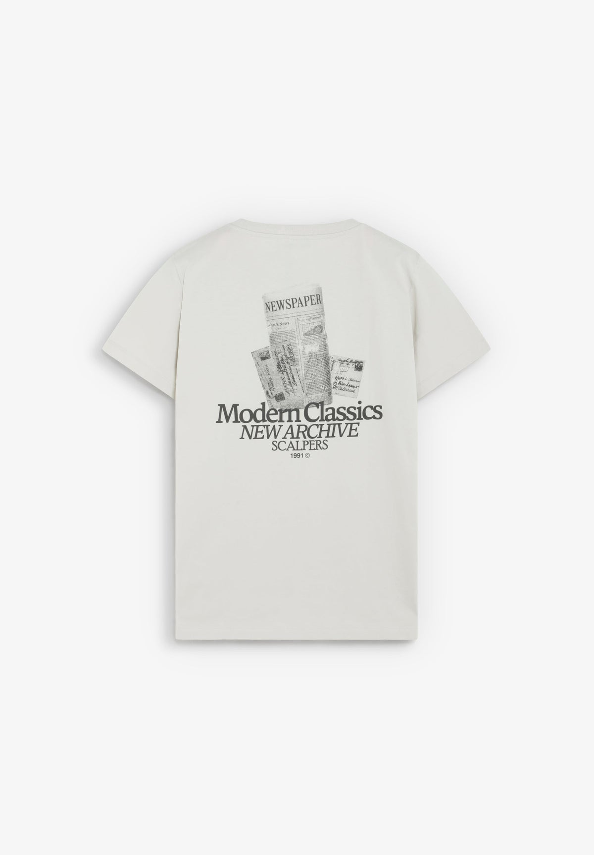 NEWSPAPER PRINT T-SHIRT
