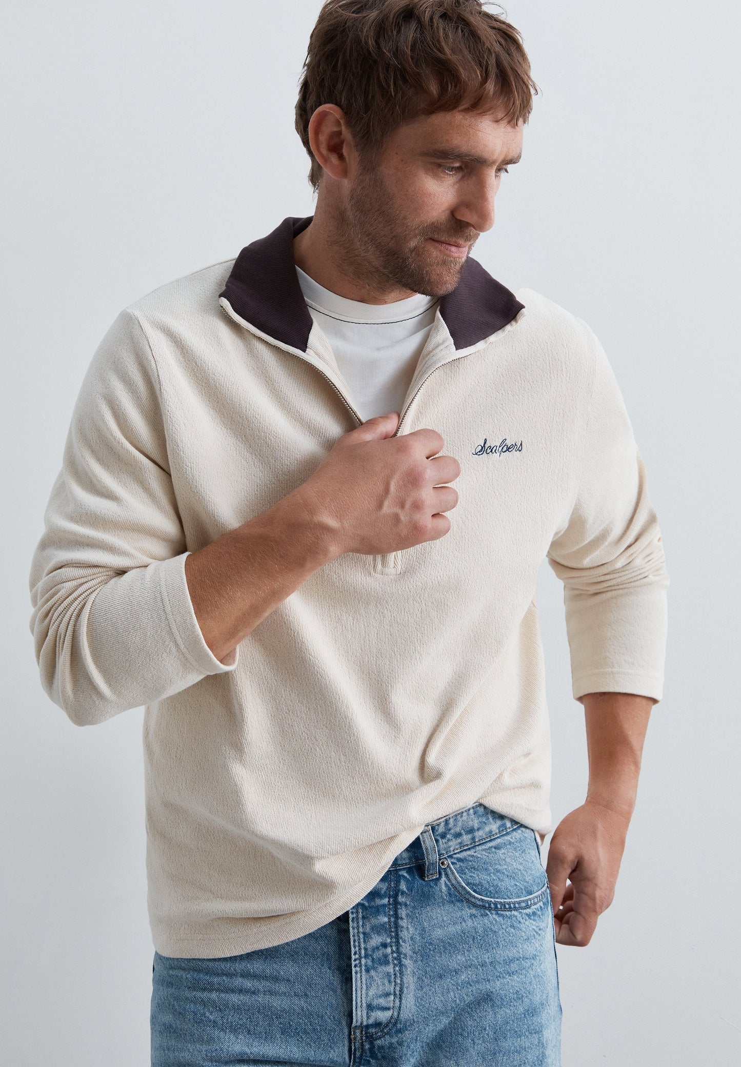 SCCONTRAS HALFZIP  SWEATER