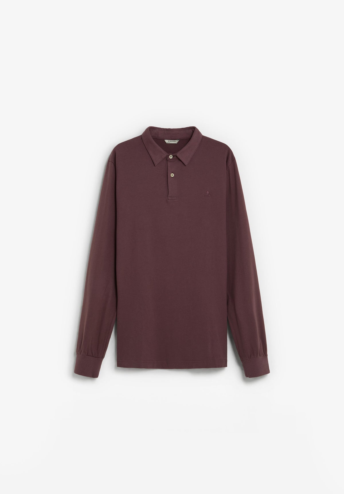 FADED LONG SLEEVE POLO SHIRT