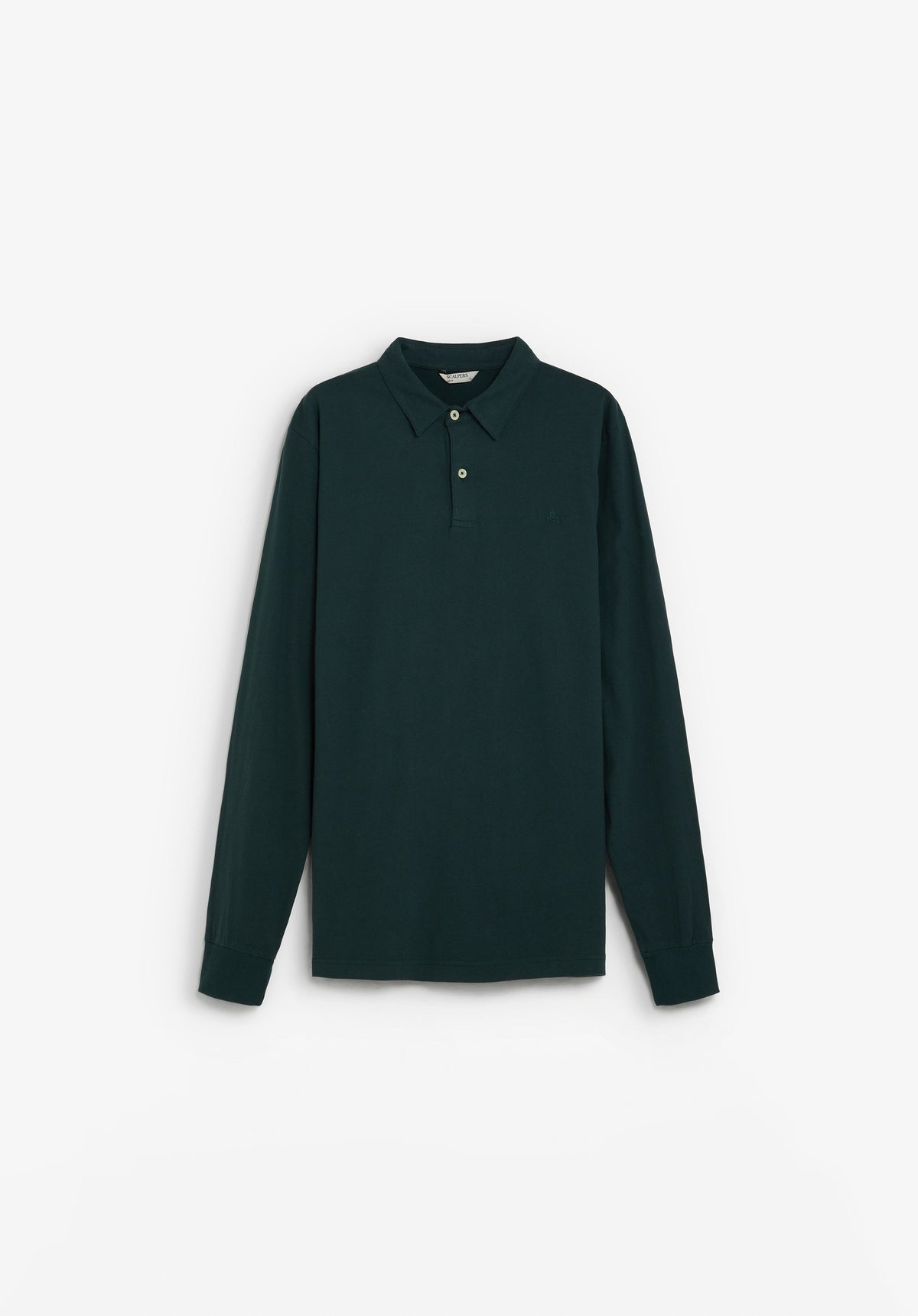 FADED LONG SLEEVE POLO SHIRT