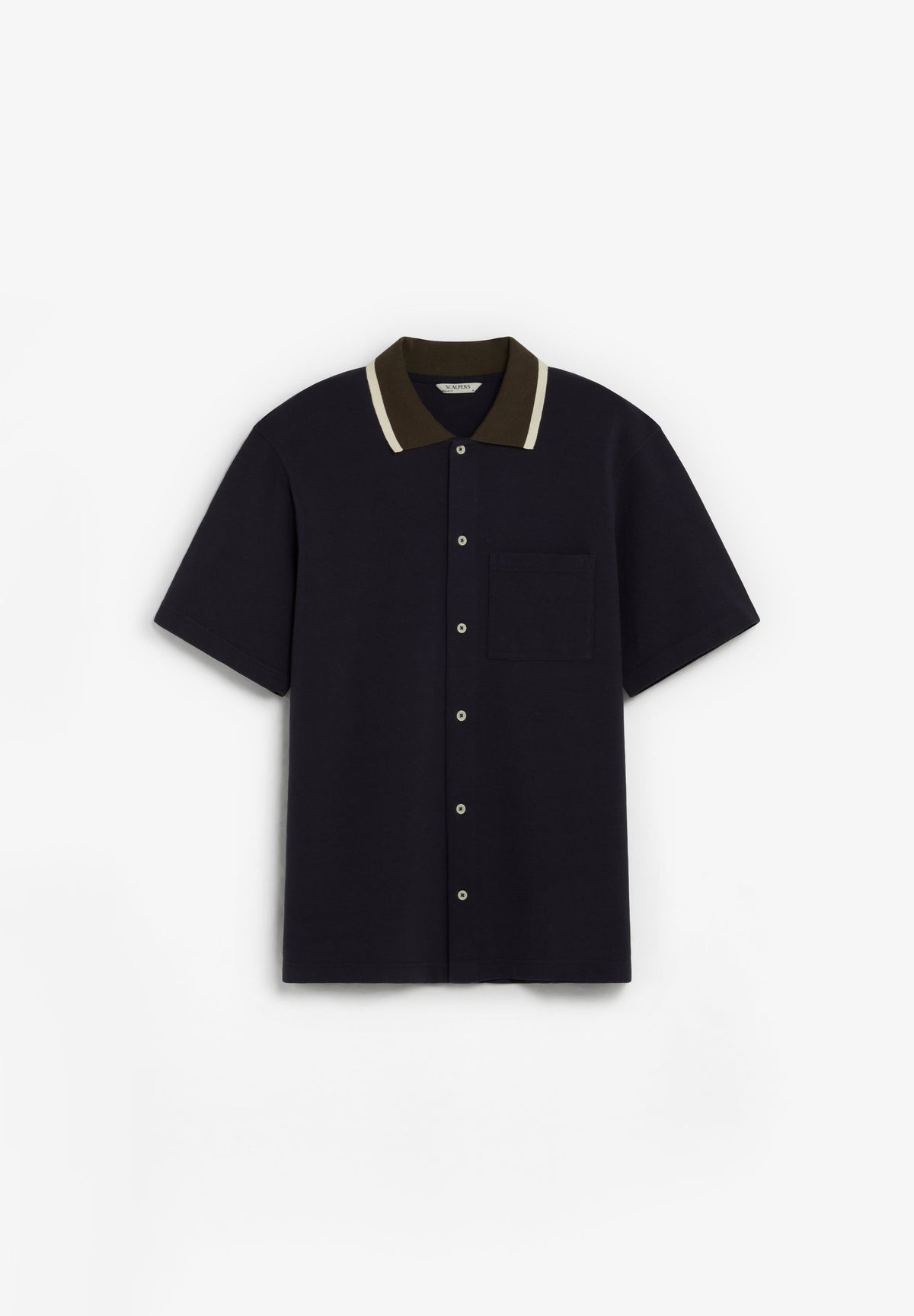 SHORT SLEEVE CARDIGAN WITH POCKET
